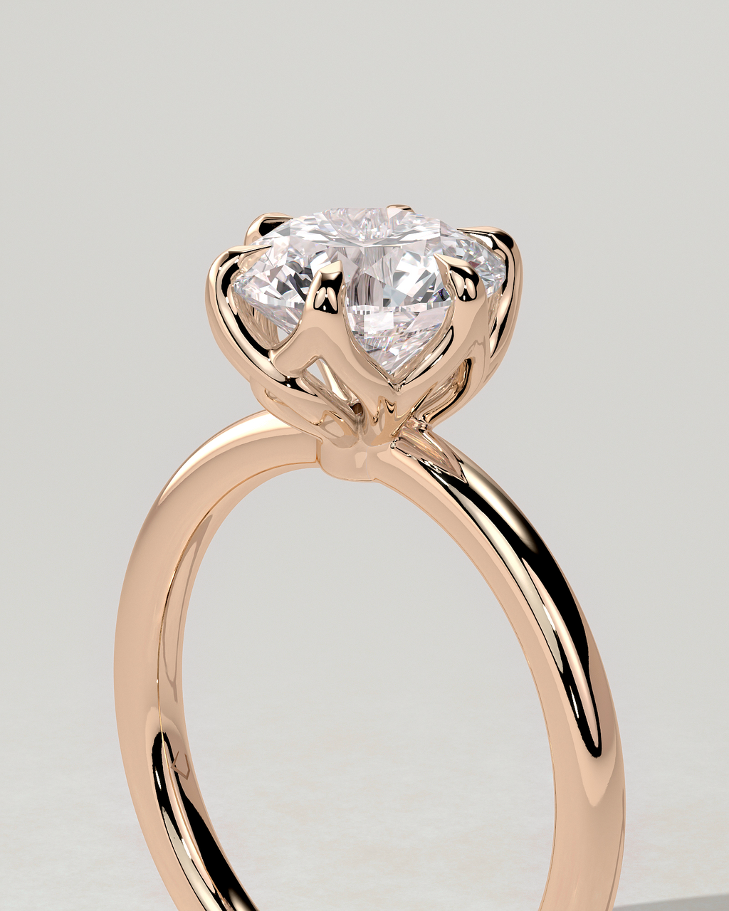 Rita Solitaire Round Ring