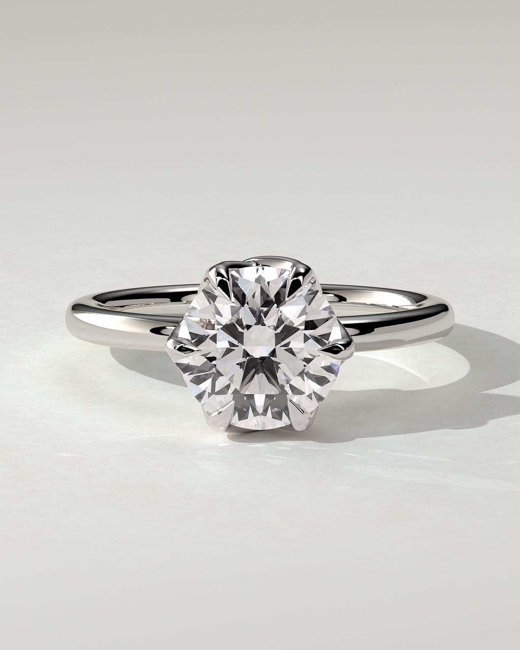Rita Solitaire Round Ring