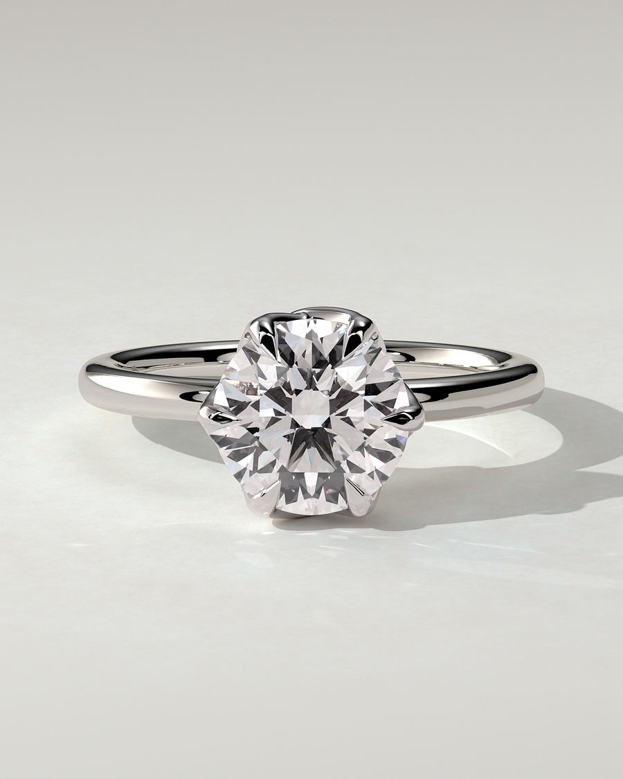 Rita Solitaire Round Ring
