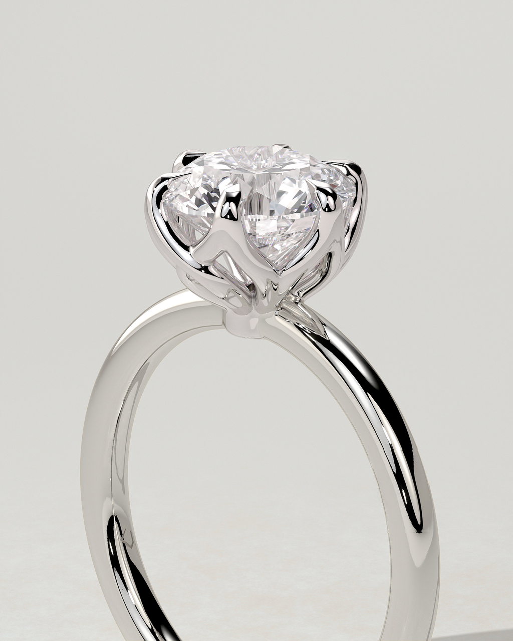 Rita Solitaire Round Ring