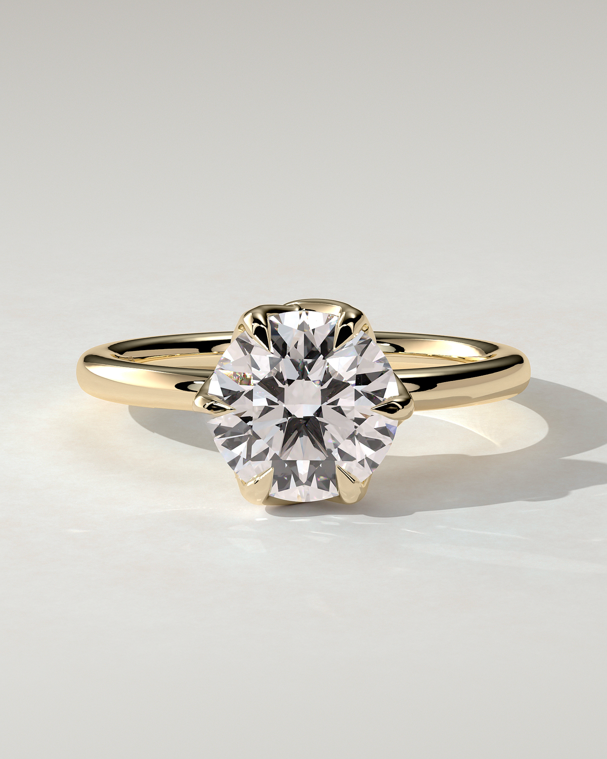 Rita Solitaire Round Ring