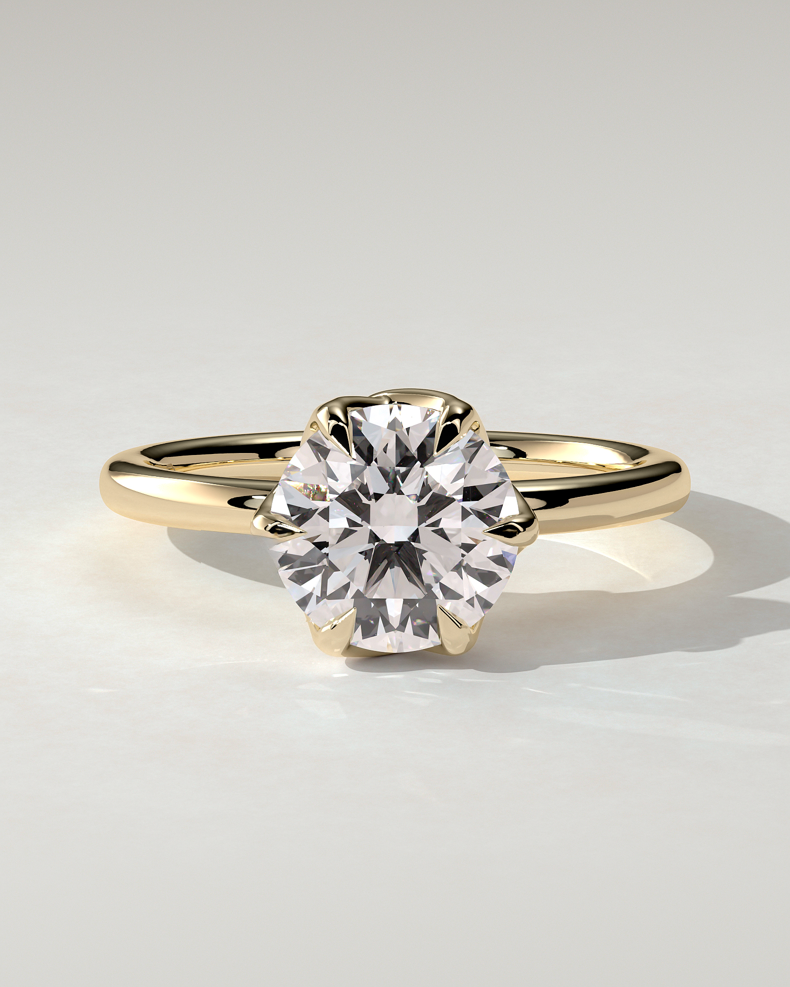 Rita Solitaire Round Ring