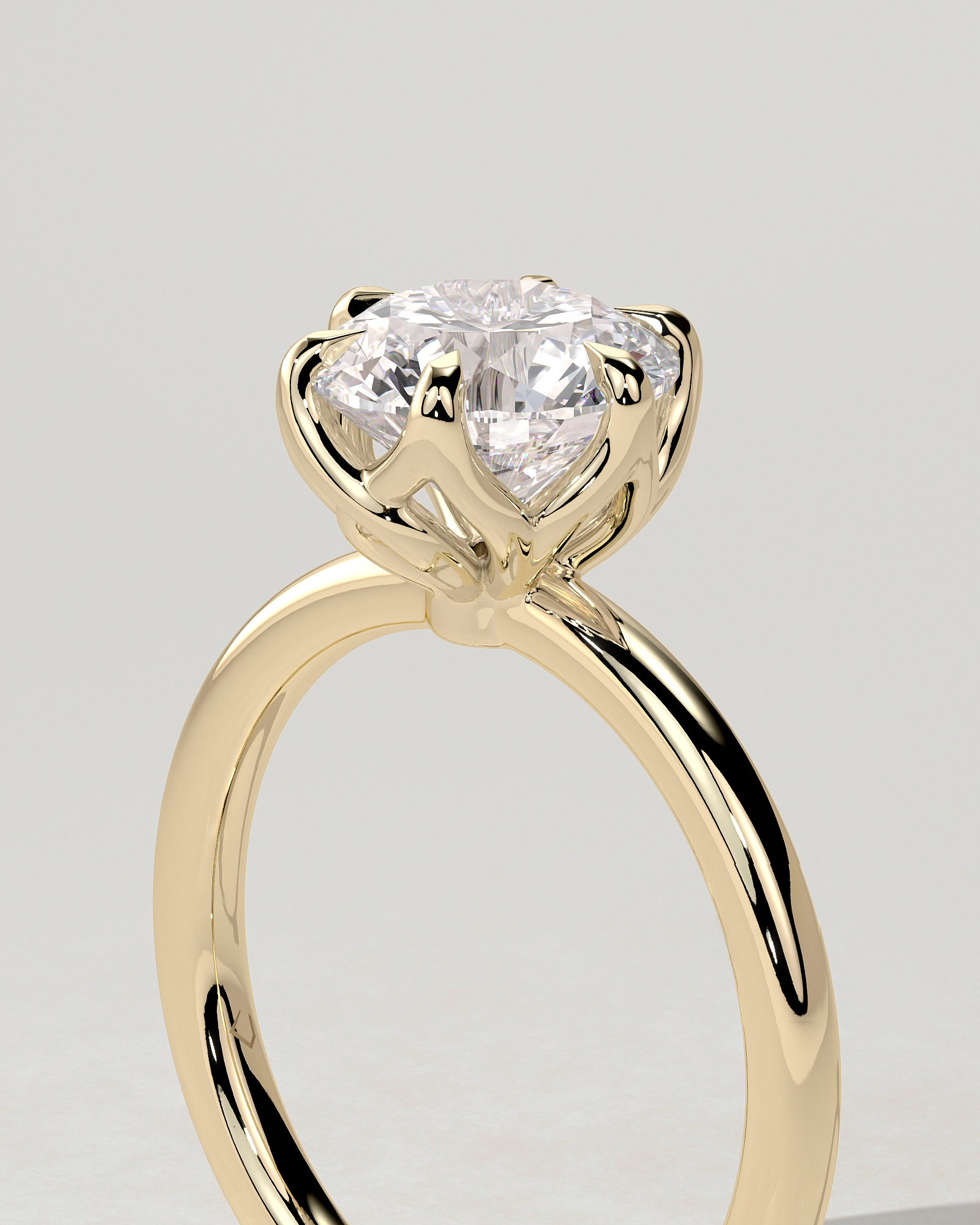 Rita Solitaire Round Ring