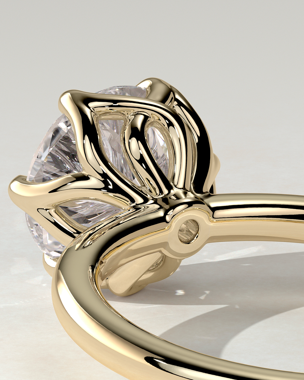 Rita Solitaire Round Ring