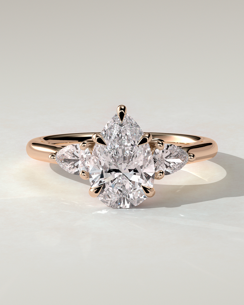Rosalia Trilogy Pear Ring