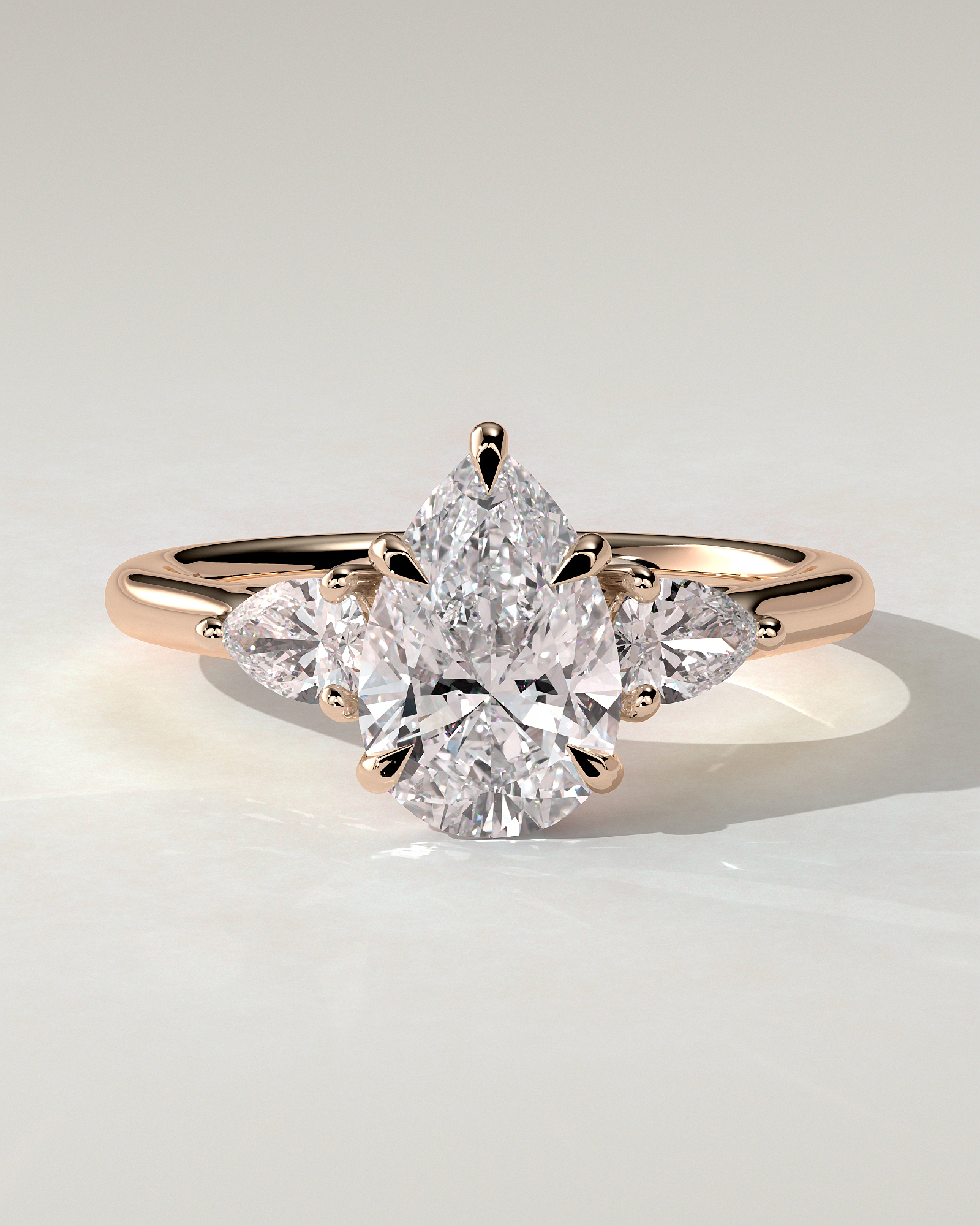 Rosalia Trilogy Pear Ring