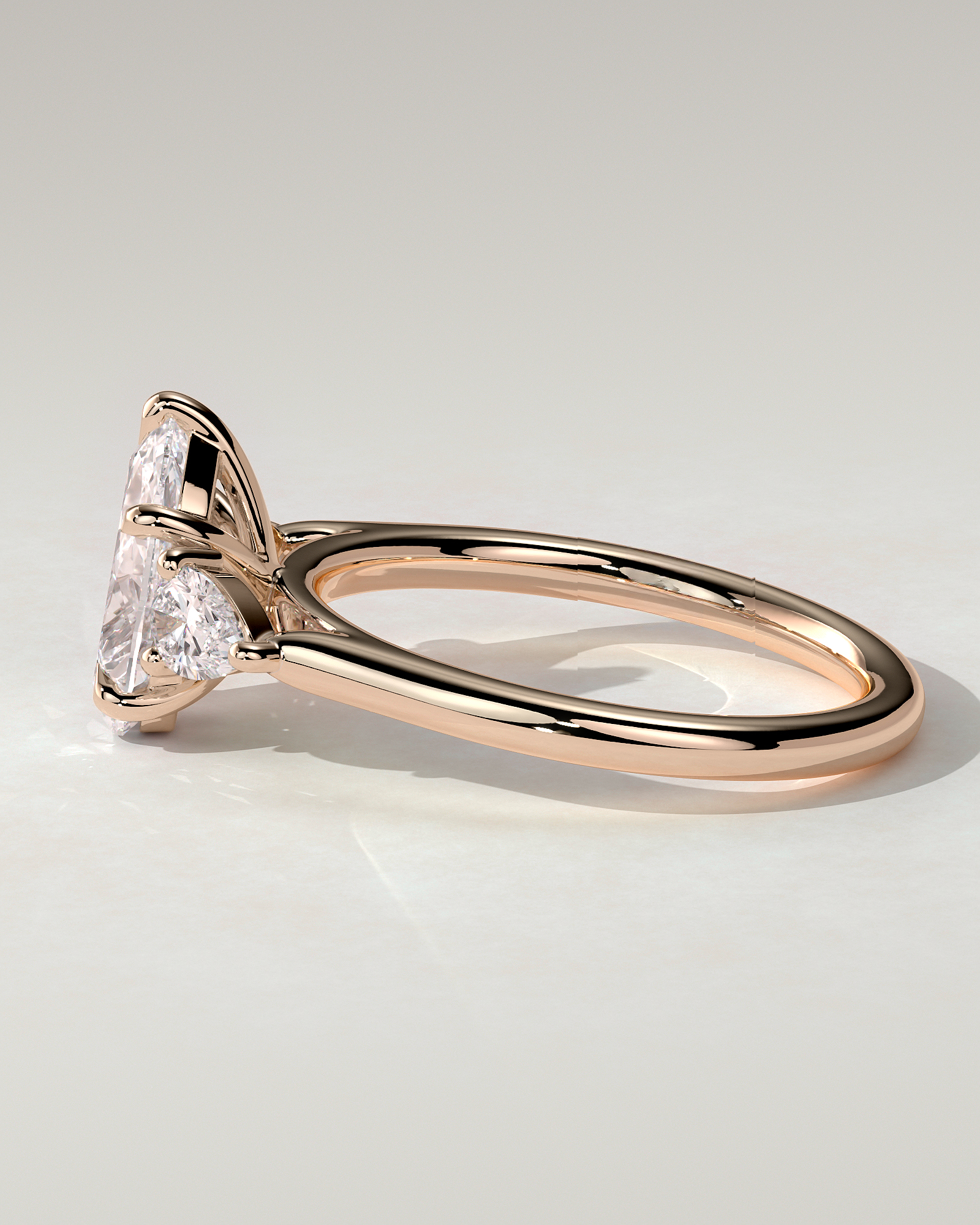 Rosalia Trilogy Pear Ring
