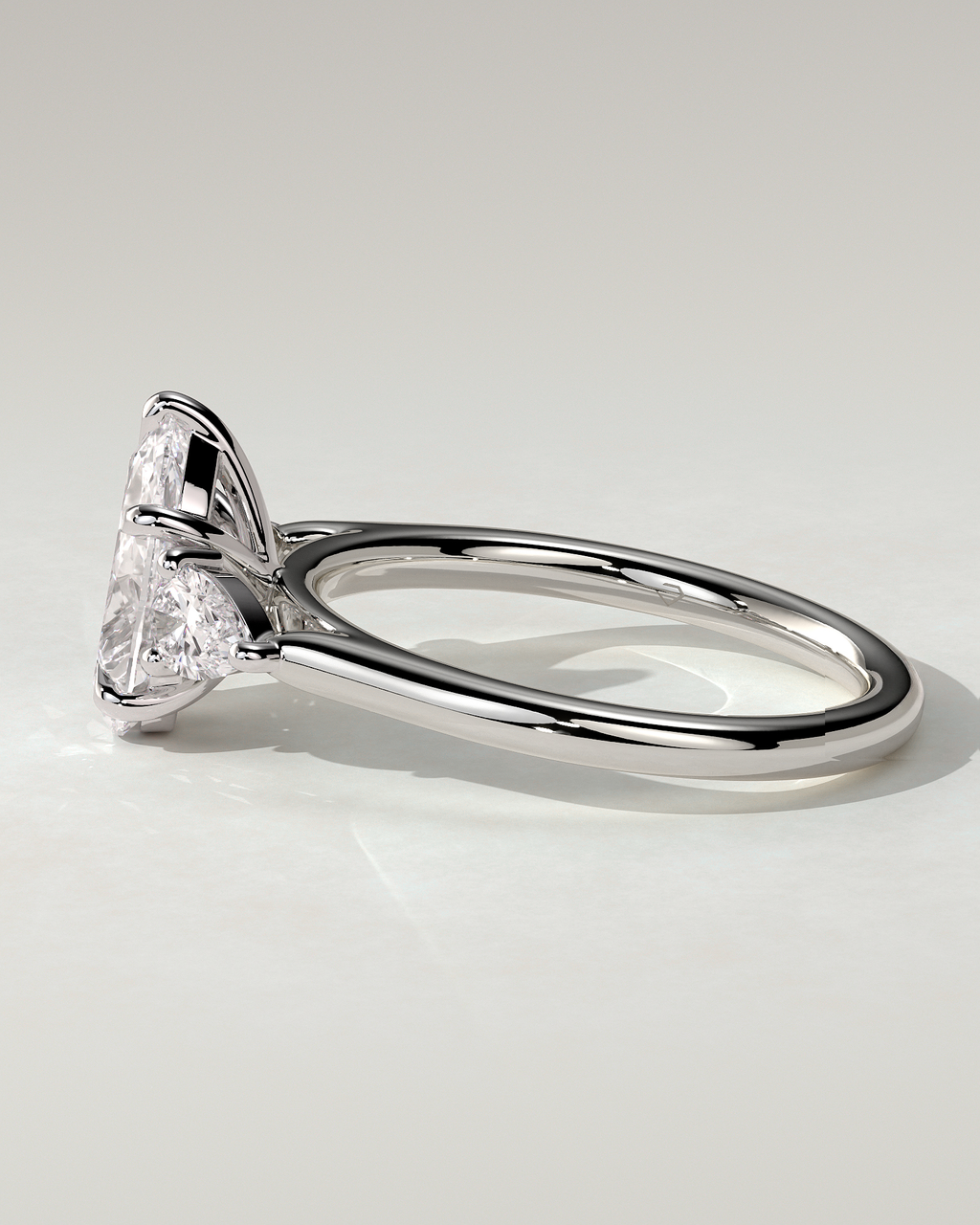 Rosalia Trilogy Pear Ring