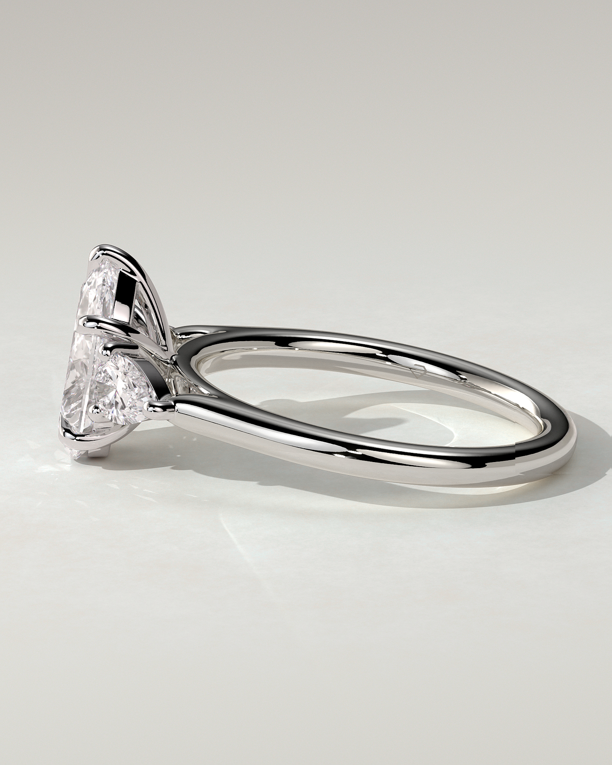 Rosalia Trilogy Pear Ring