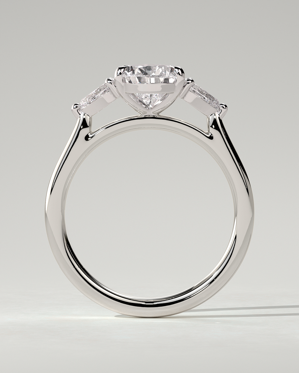 Rosalia Trilogy Pear Ring