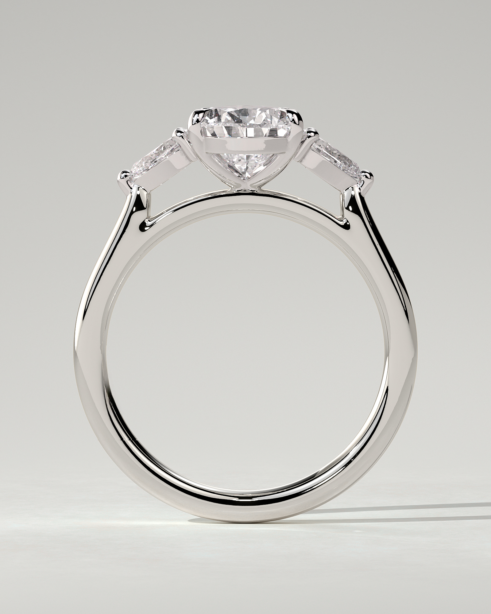 Rosalia Trilogy Pear Ring
