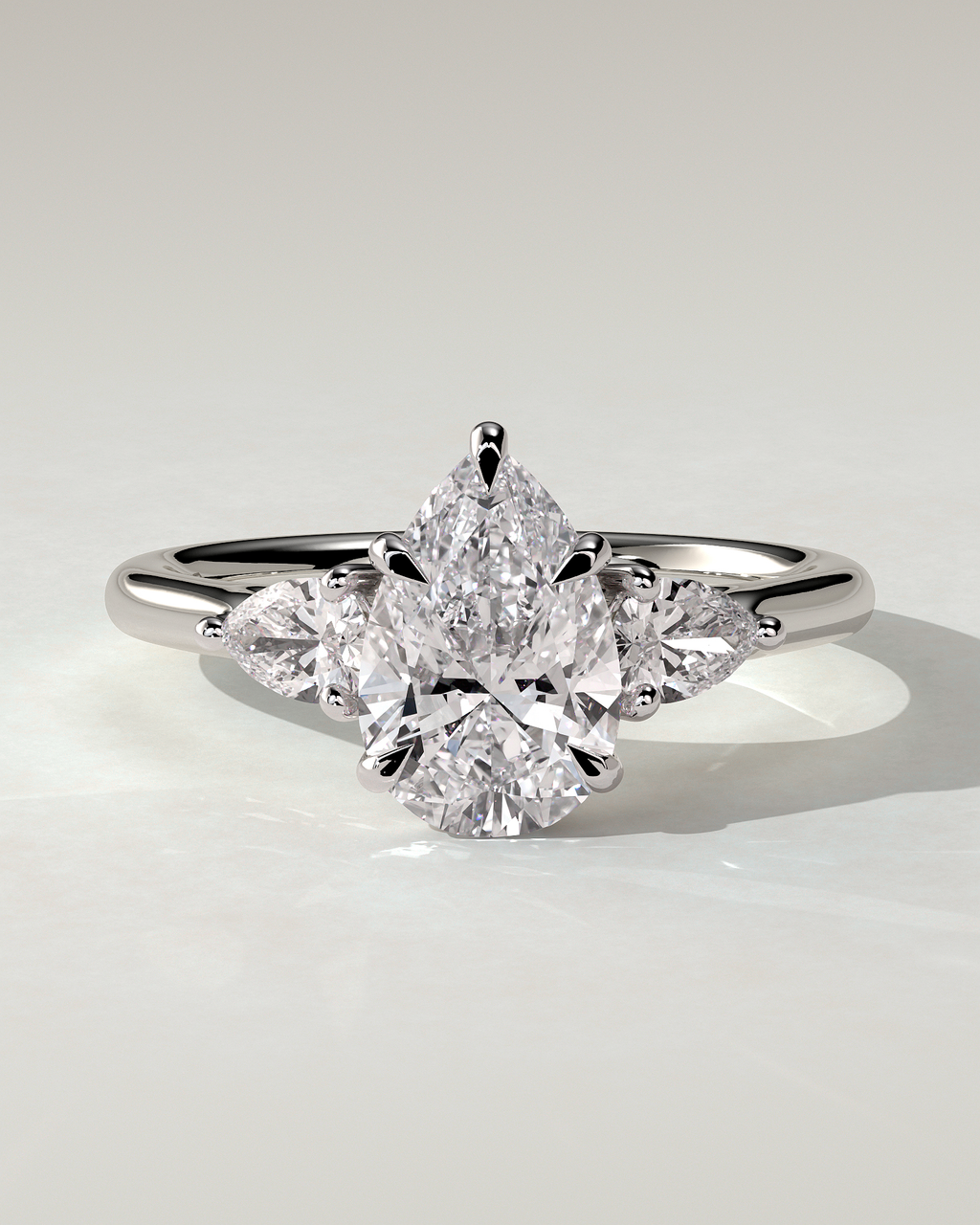 Rosalia Trilogy Pear Ring