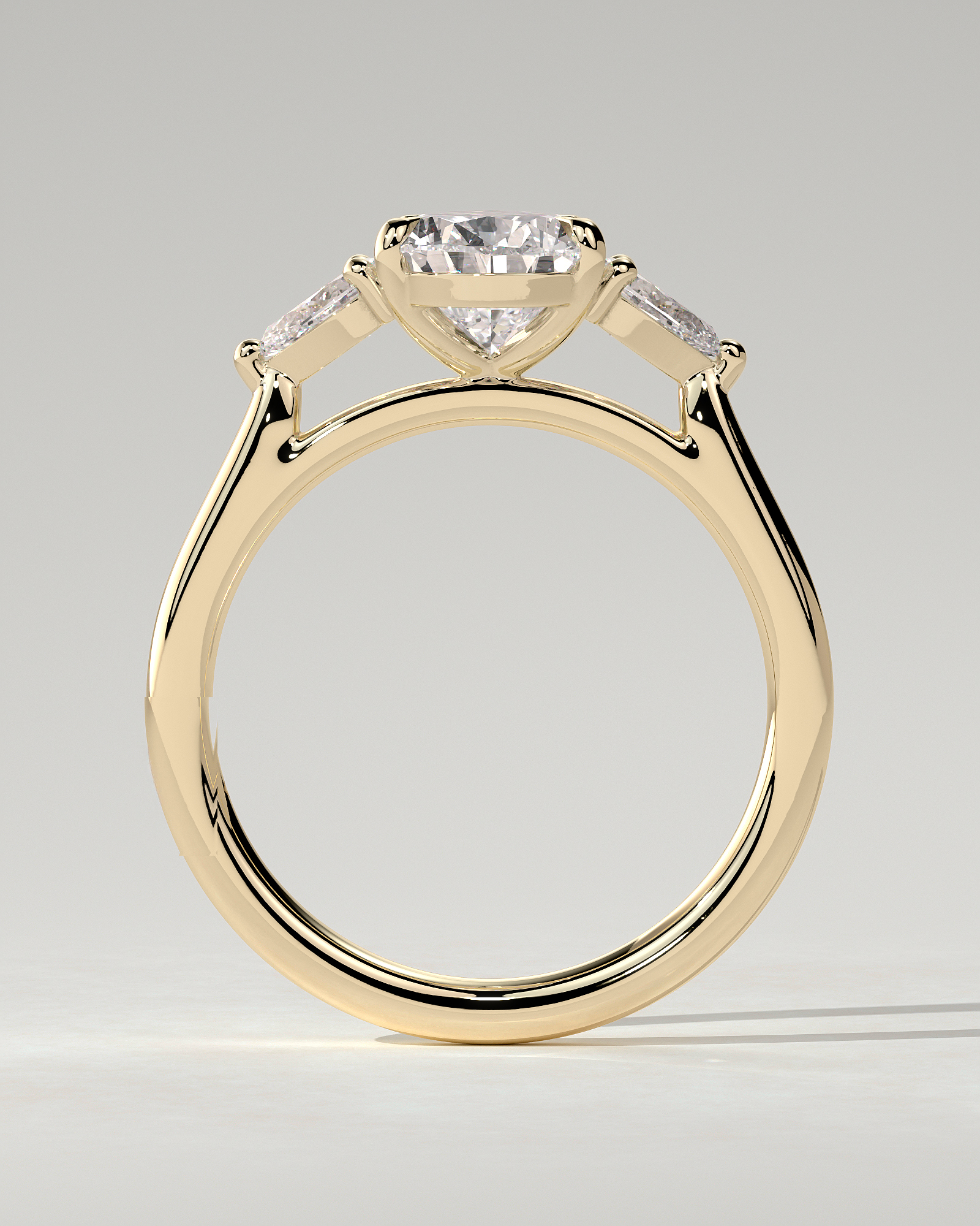 Rosalia Trilogy Pear Ring