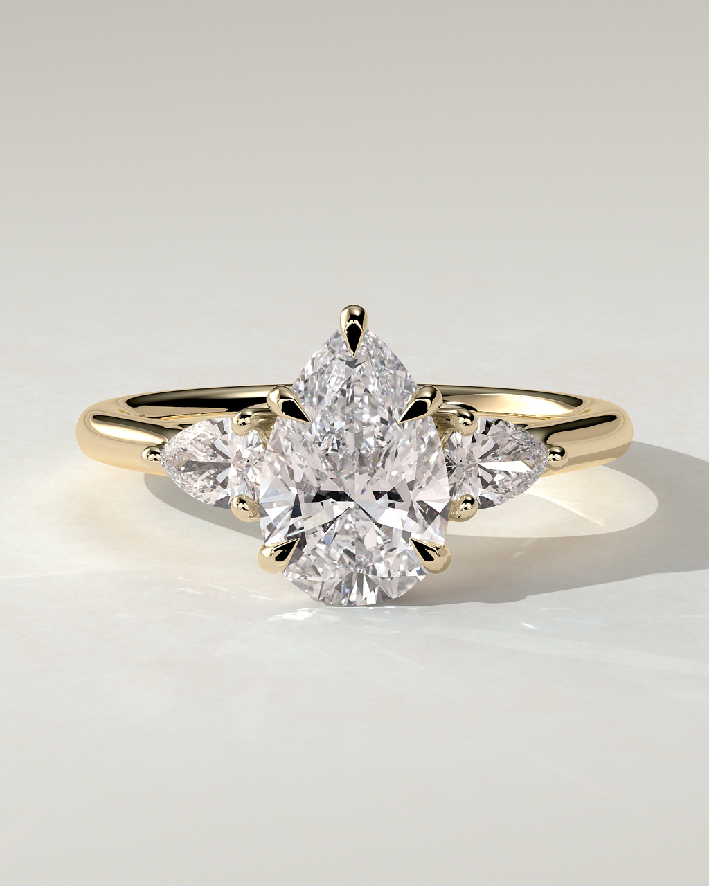 Rosalia Trilogy Pear Ring
