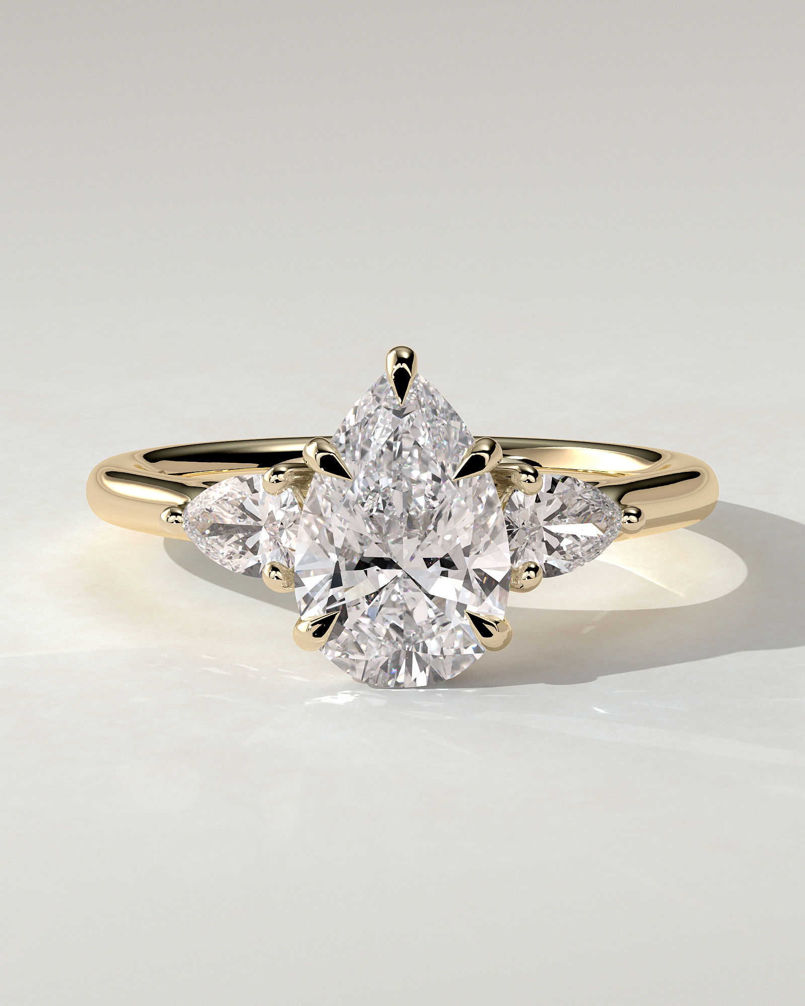 Rosalia Trilogy Pear Ring