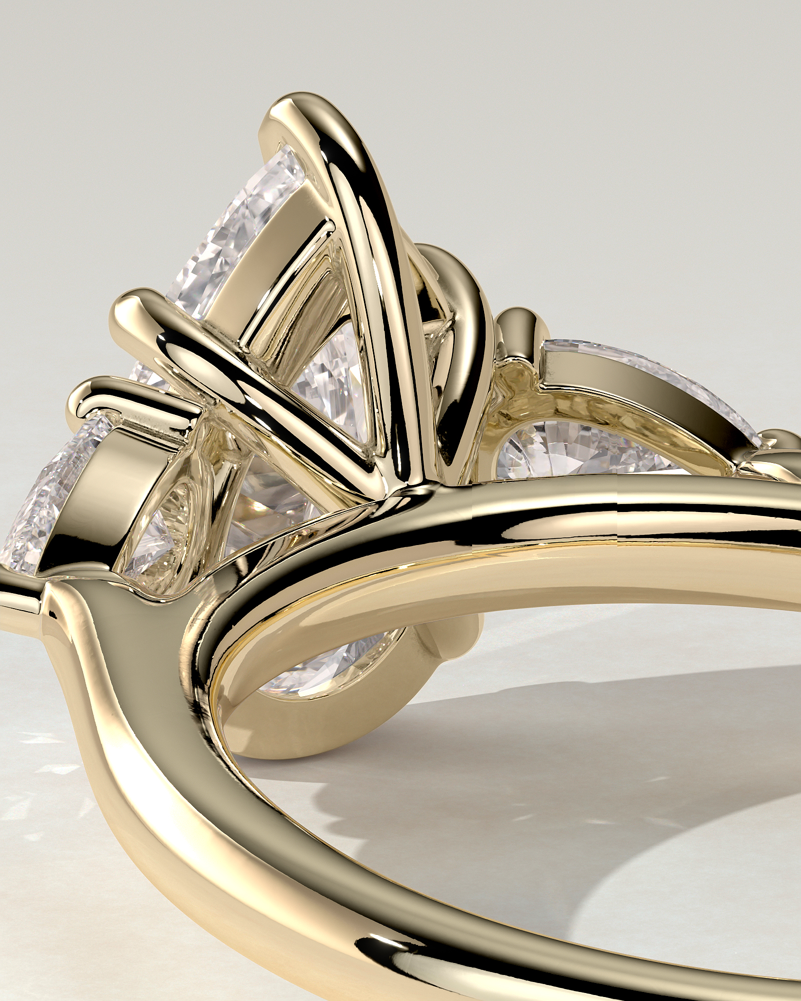 Rosalia Trilogy Pear Ring