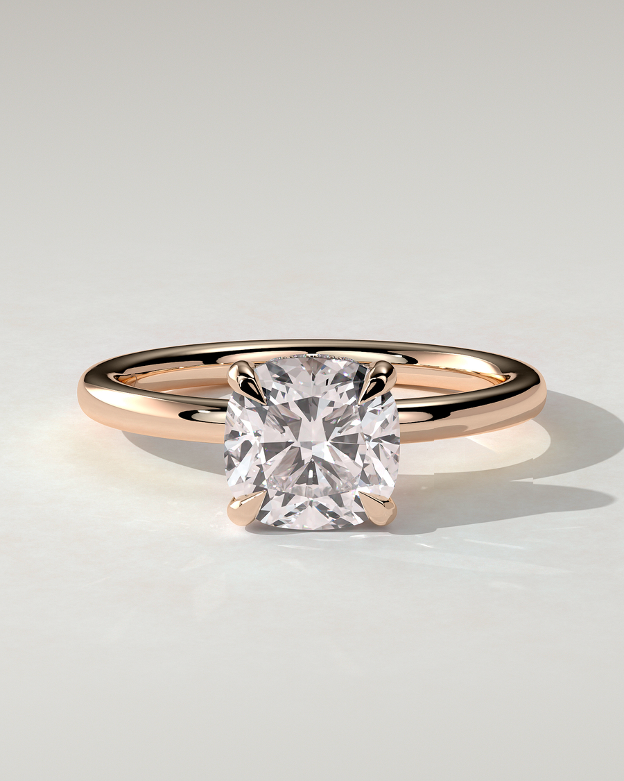 Rosie Solitaire Cushion Ring