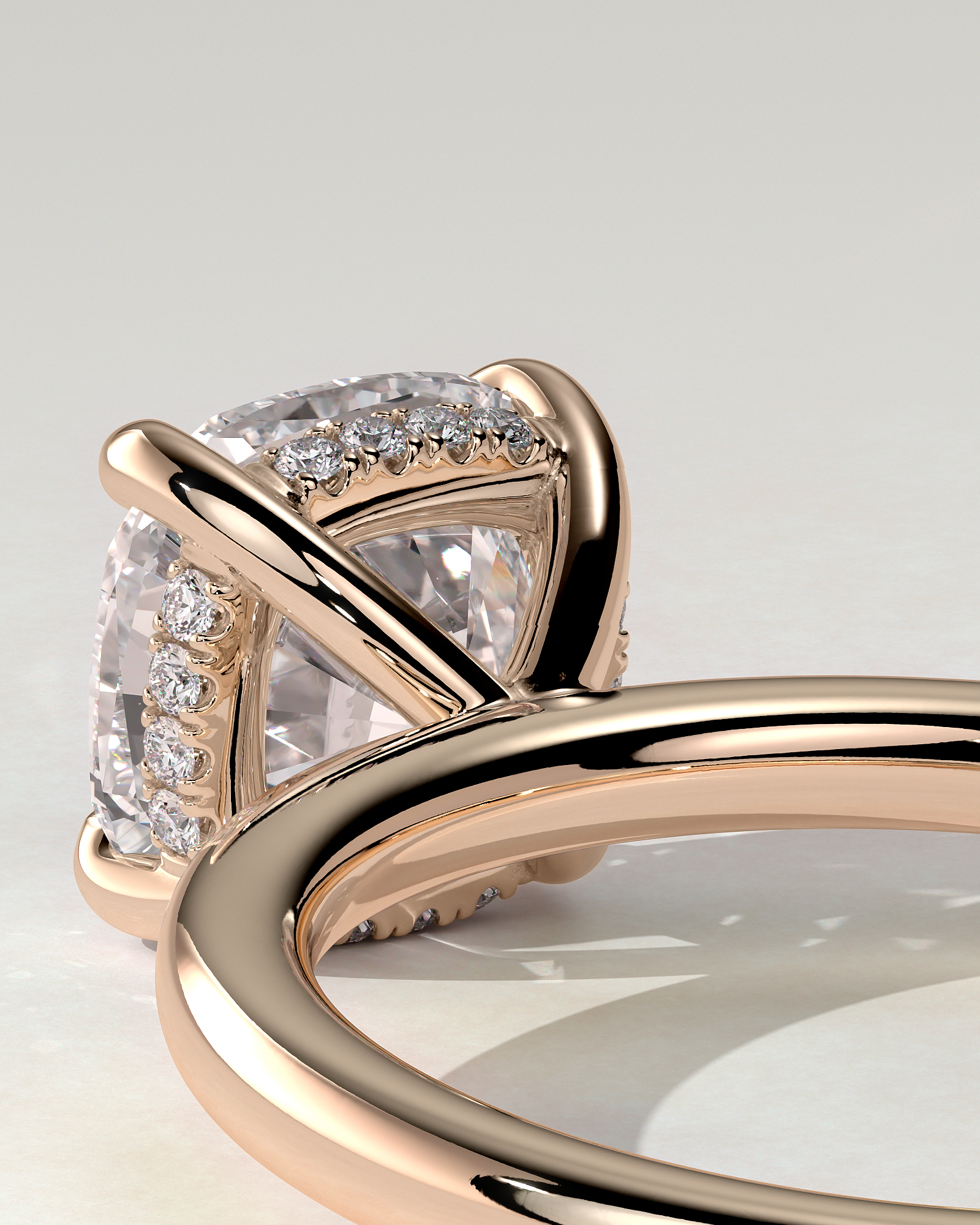 Rosie Solitaire Cushion Ring