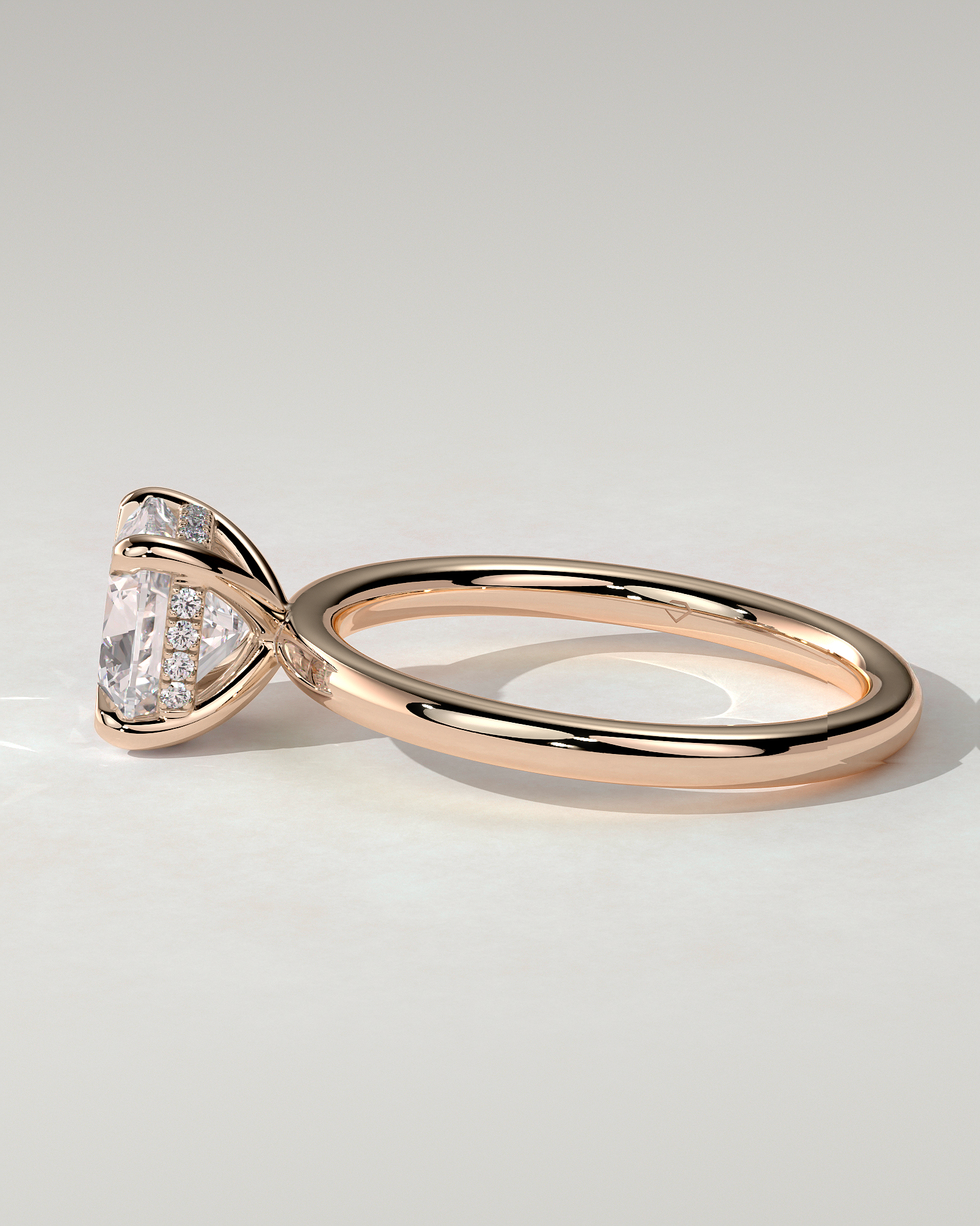 Rosie Solitaire Cushion Ring