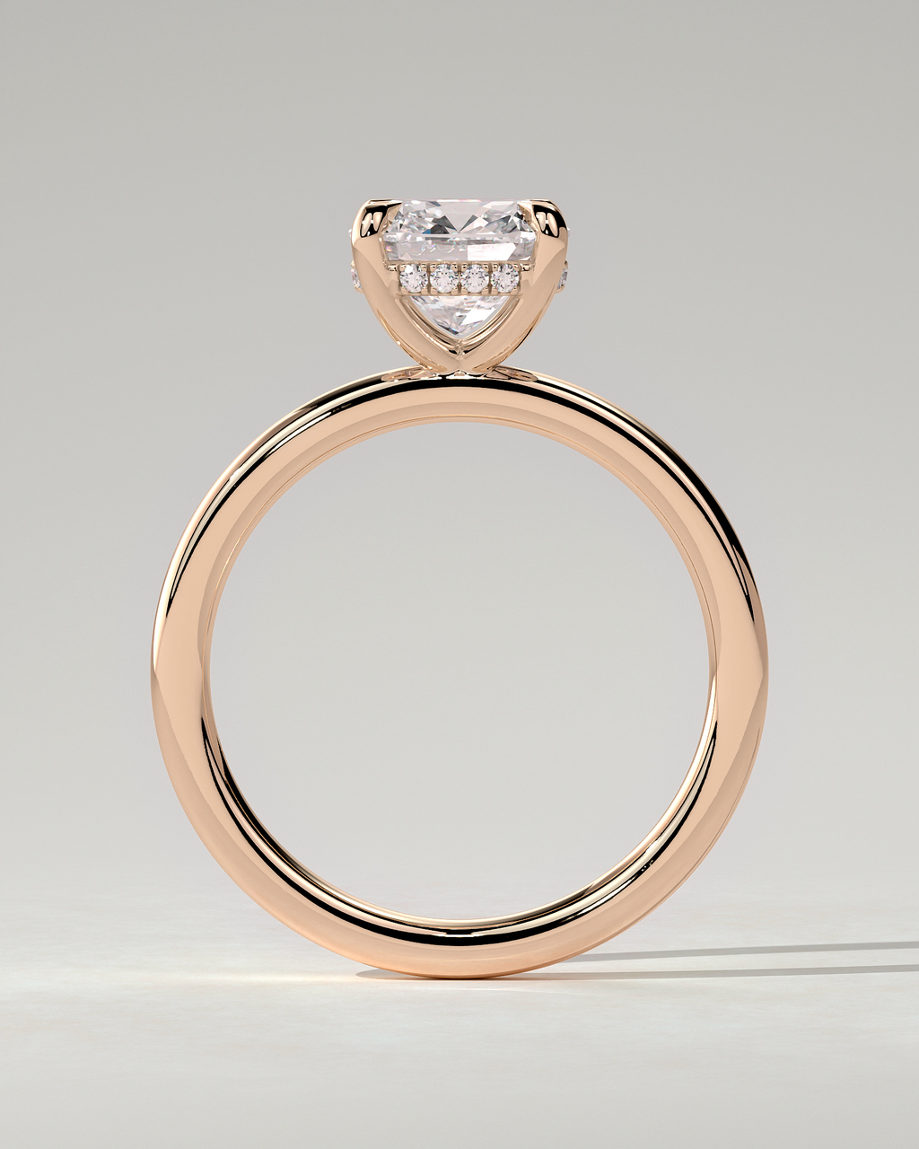 Rosie Solitaire Cushion Ring