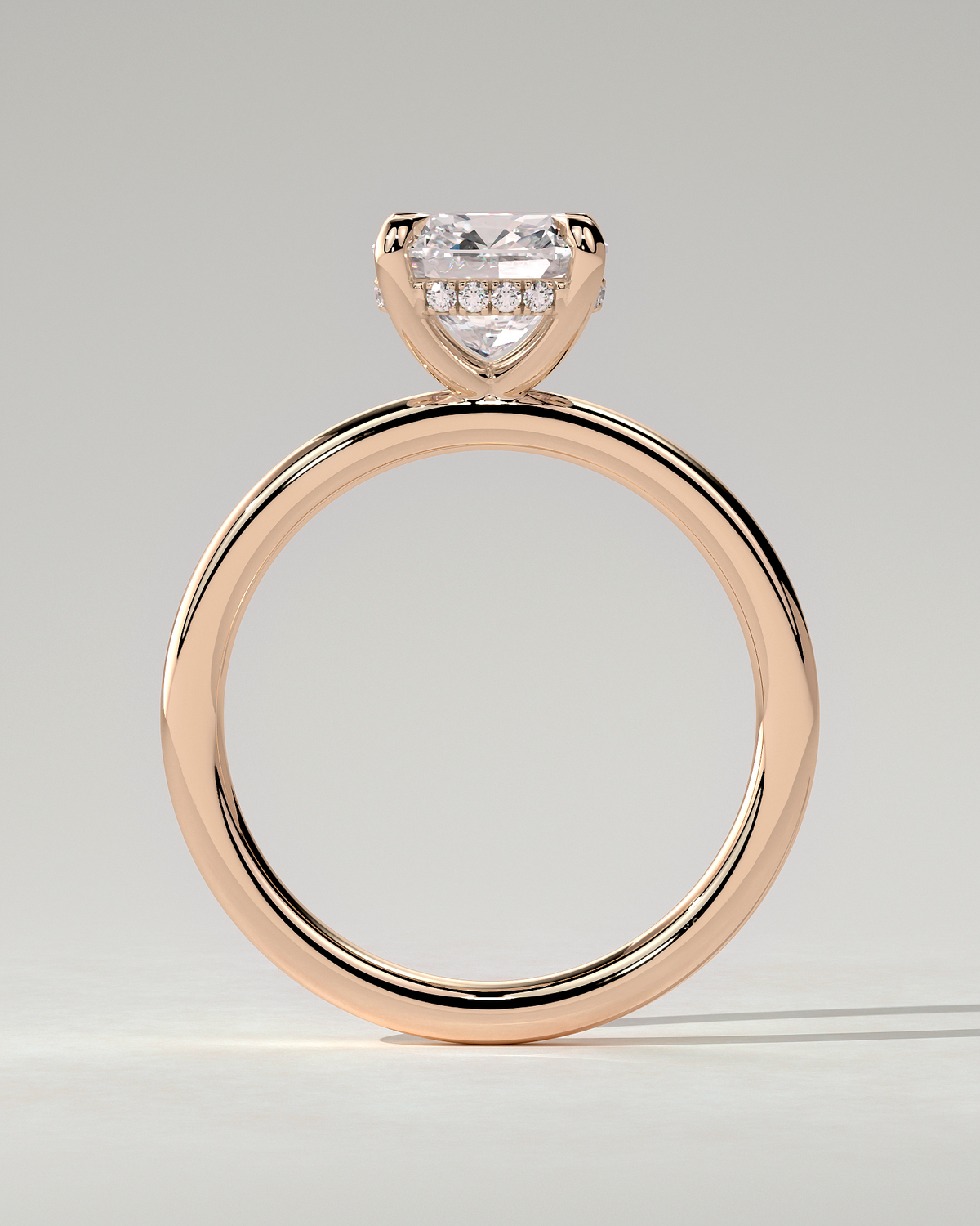 Rosie Solitaire Cushion Ring