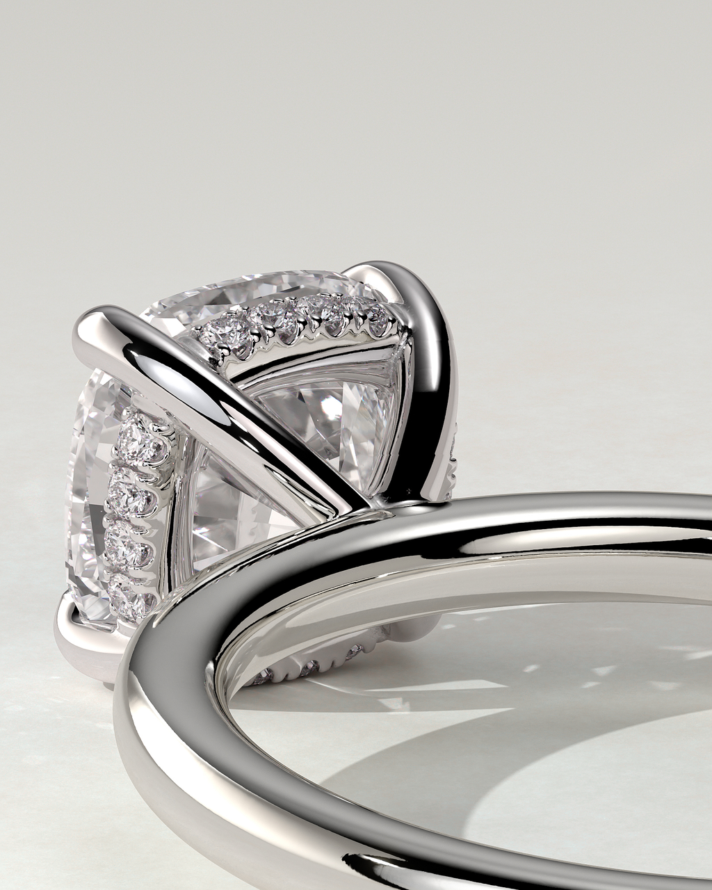 Rosie Solitaire Cushion Ring