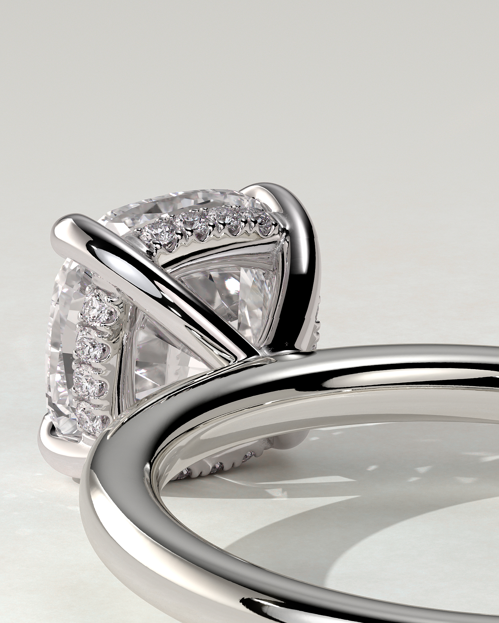 Rosie Solitaire Cushion Ring