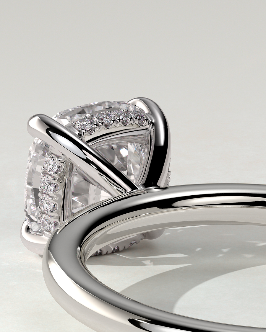 Rosie Solitaire Cushion Ring