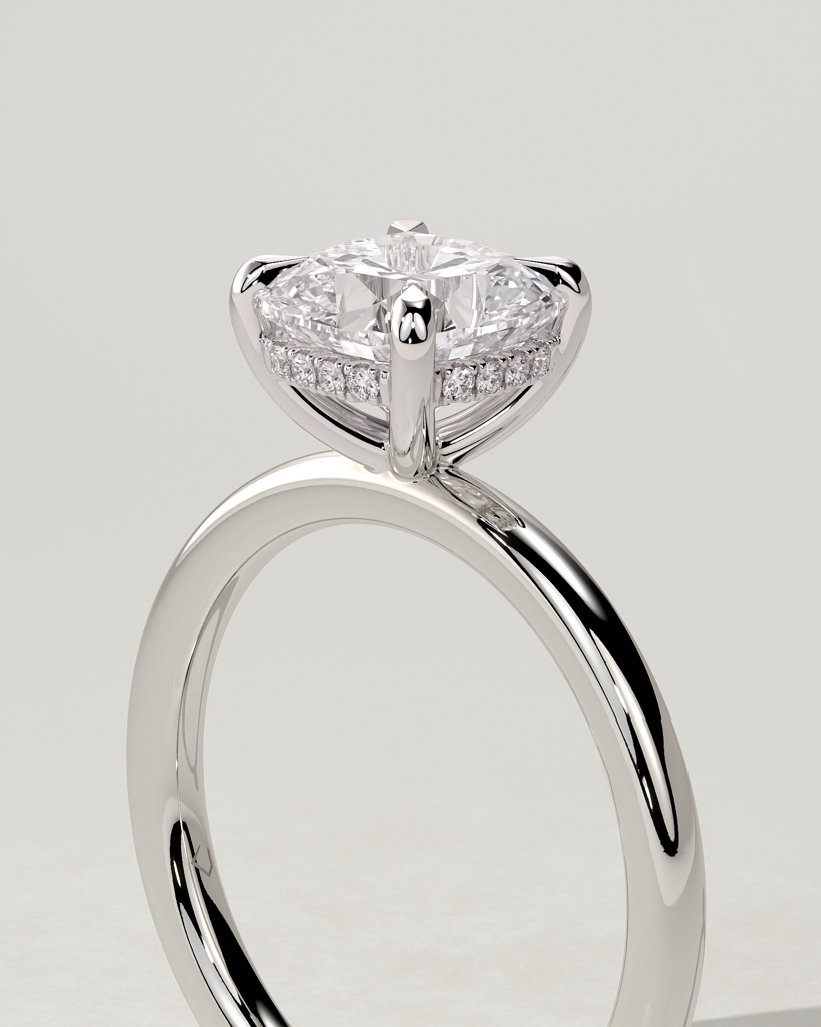 Rosie Solitaire Cushion Ring