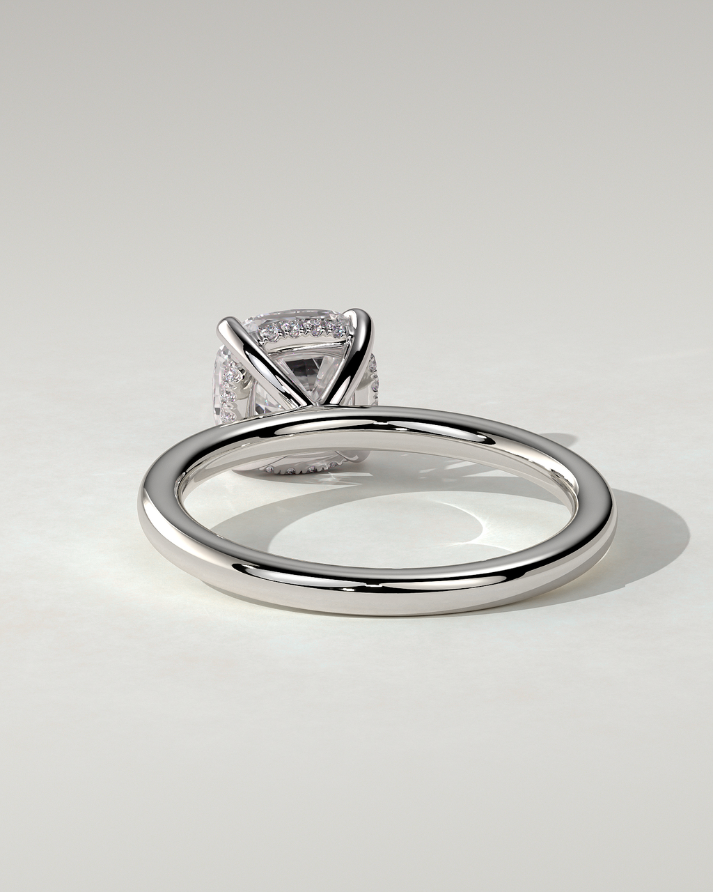 Rosie Solitaire Cushion Ring