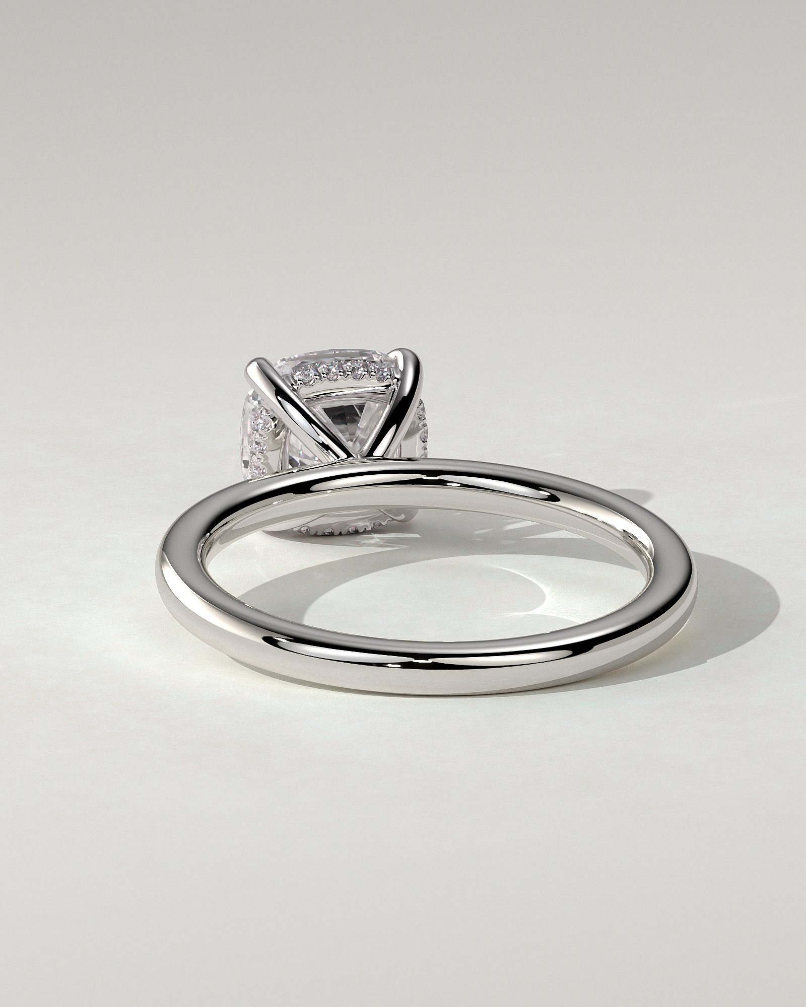 Rosie Solitaire Cushion Ring