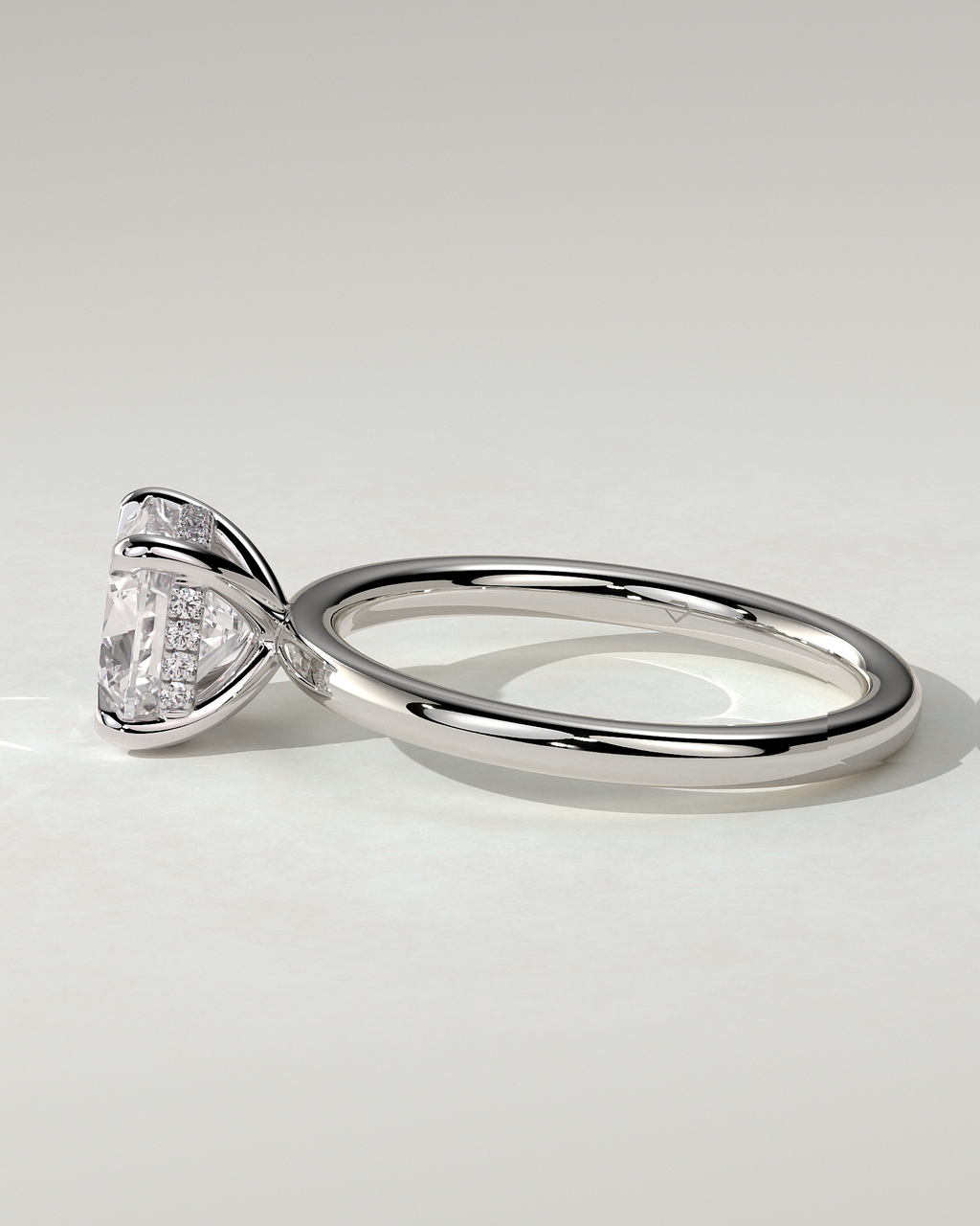 Rosie Solitaire Cushion Ring