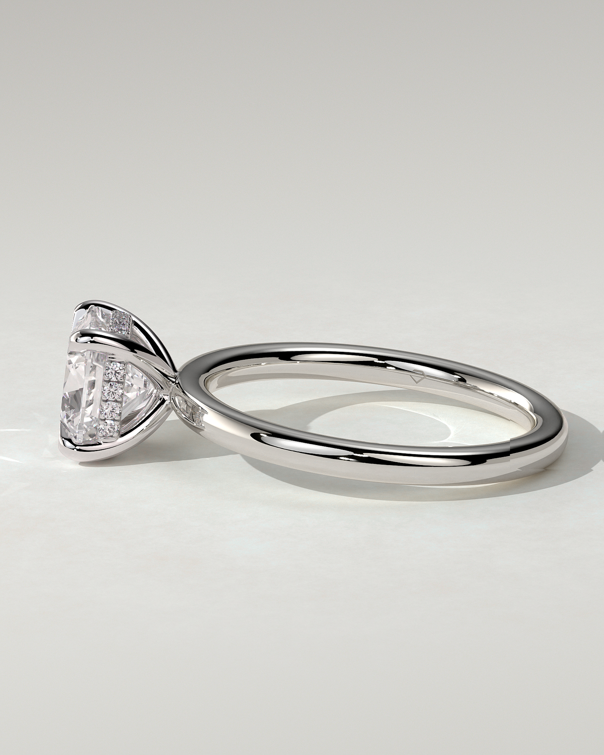 Rosie Solitaire Cushion Ring