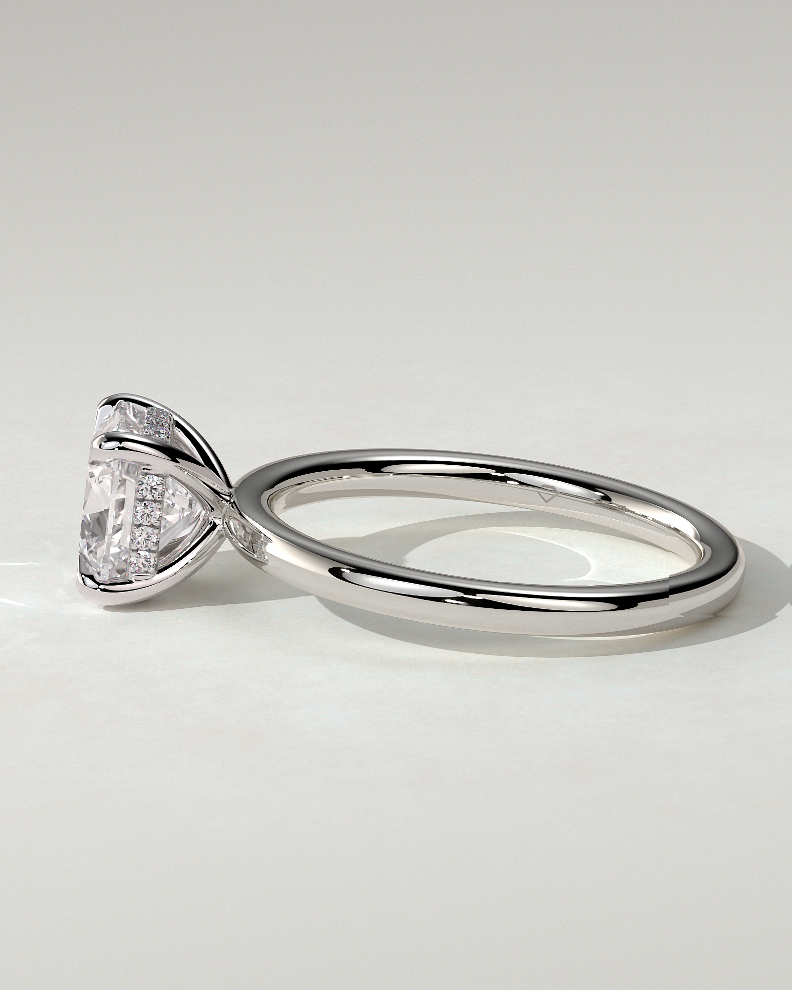 Rosie Solitaire Cushion Ring