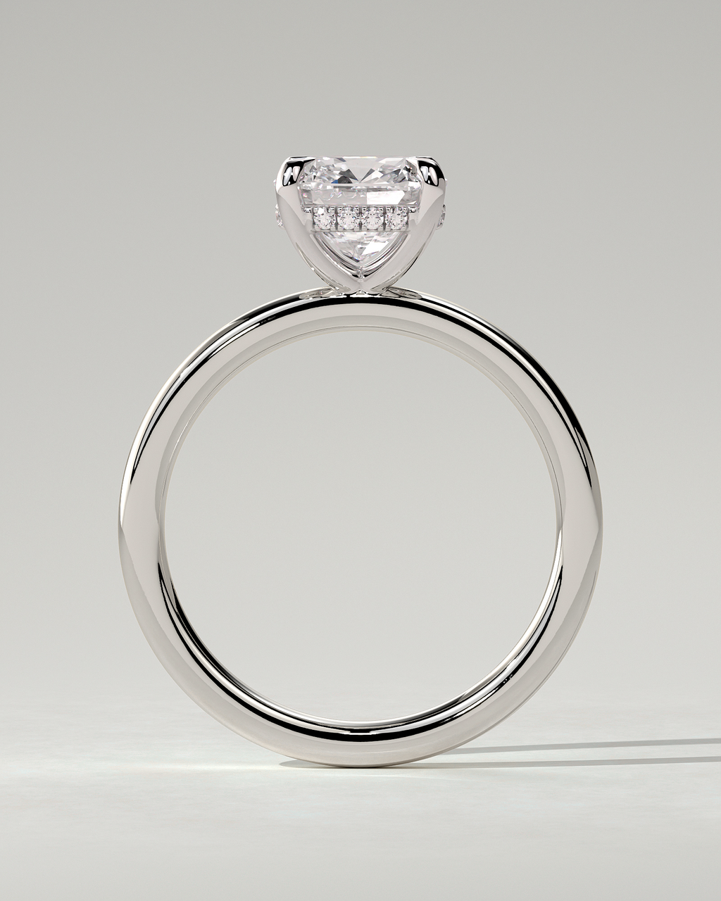 Rosie Solitaire Cushion Ring