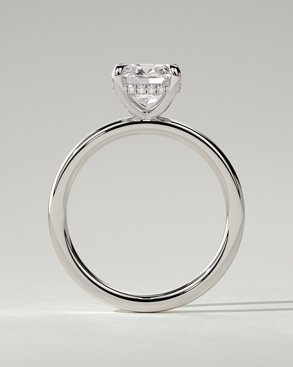 Rosie Solitaire Cushion Ring