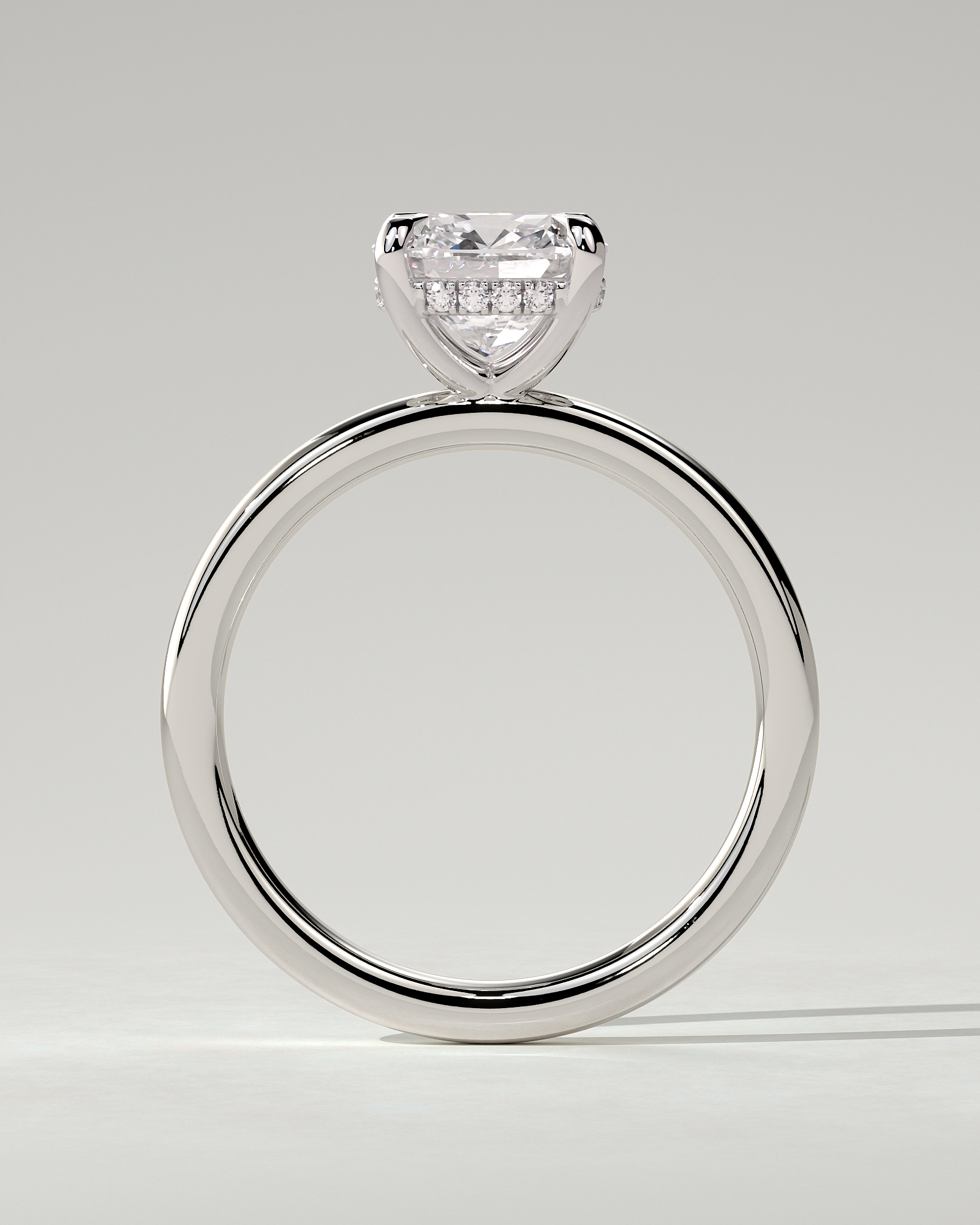 Rosie Solitaire Cushion Ring