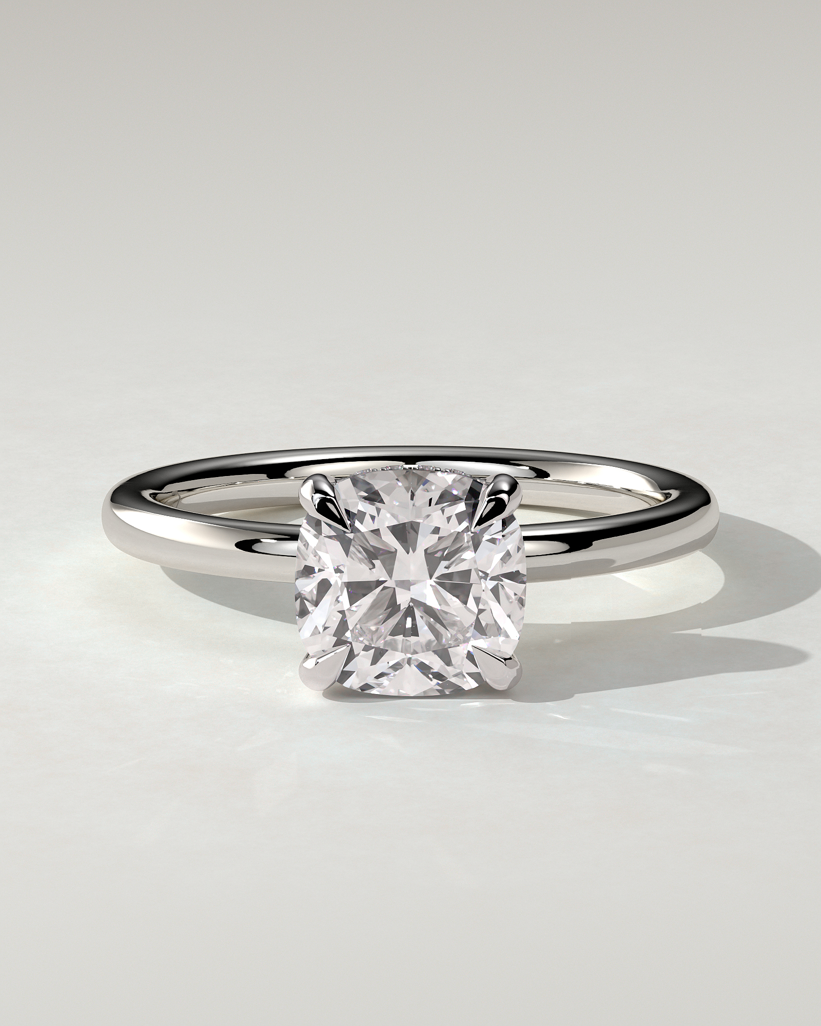 Rosie Solitaire Cushion Ring