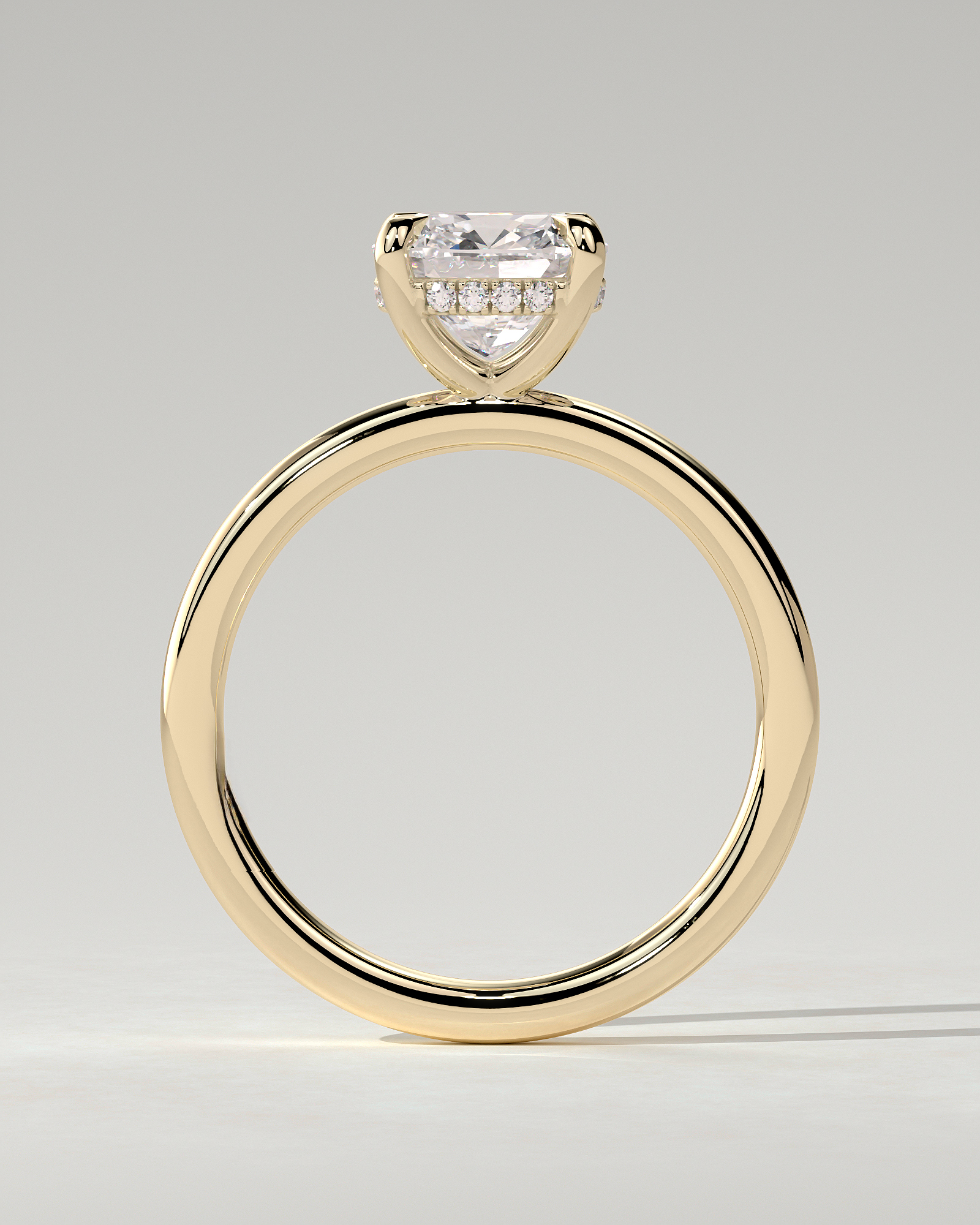 Rosie Solitaire Cushion Ring