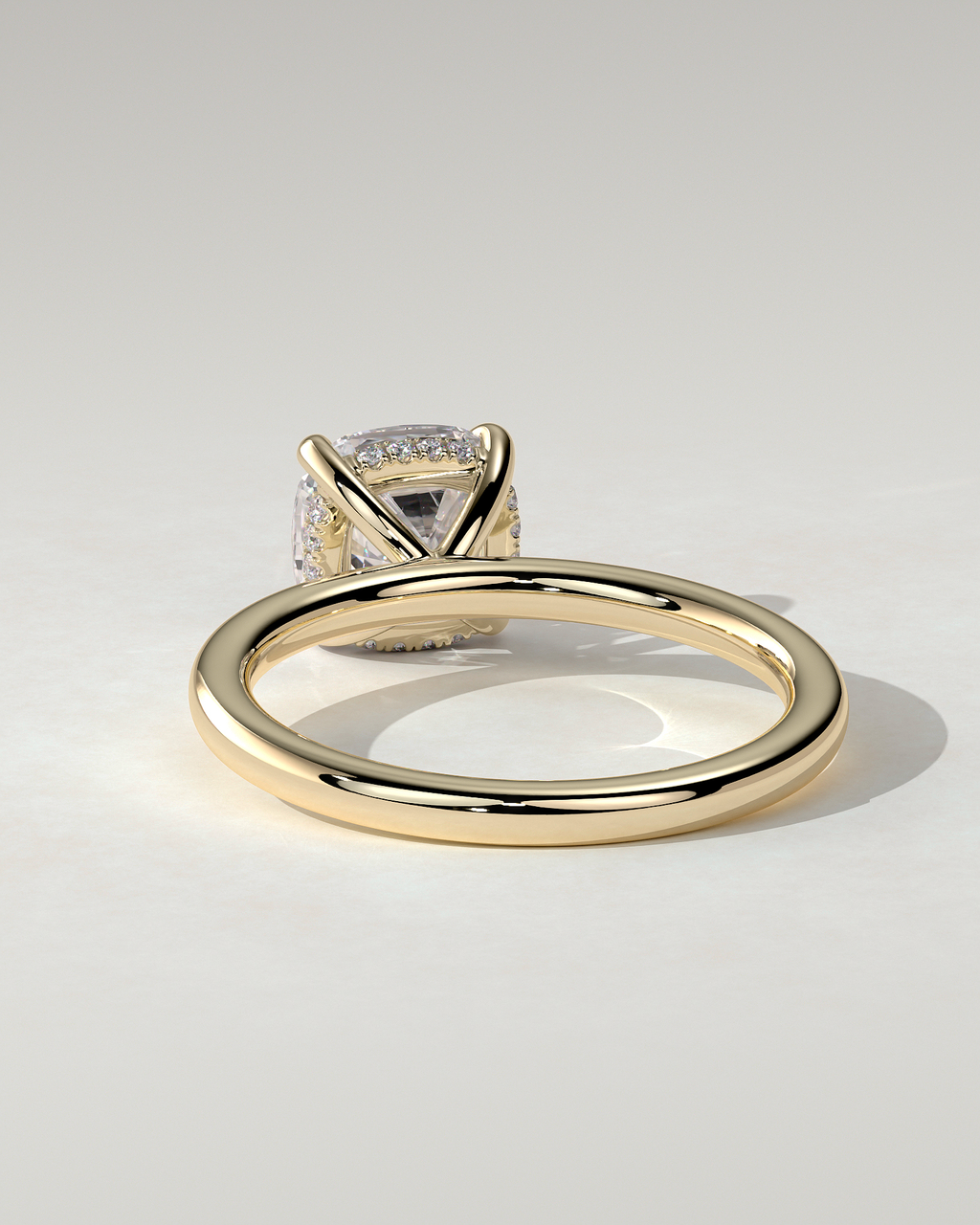 Rosie Solitaire Cushion Ring