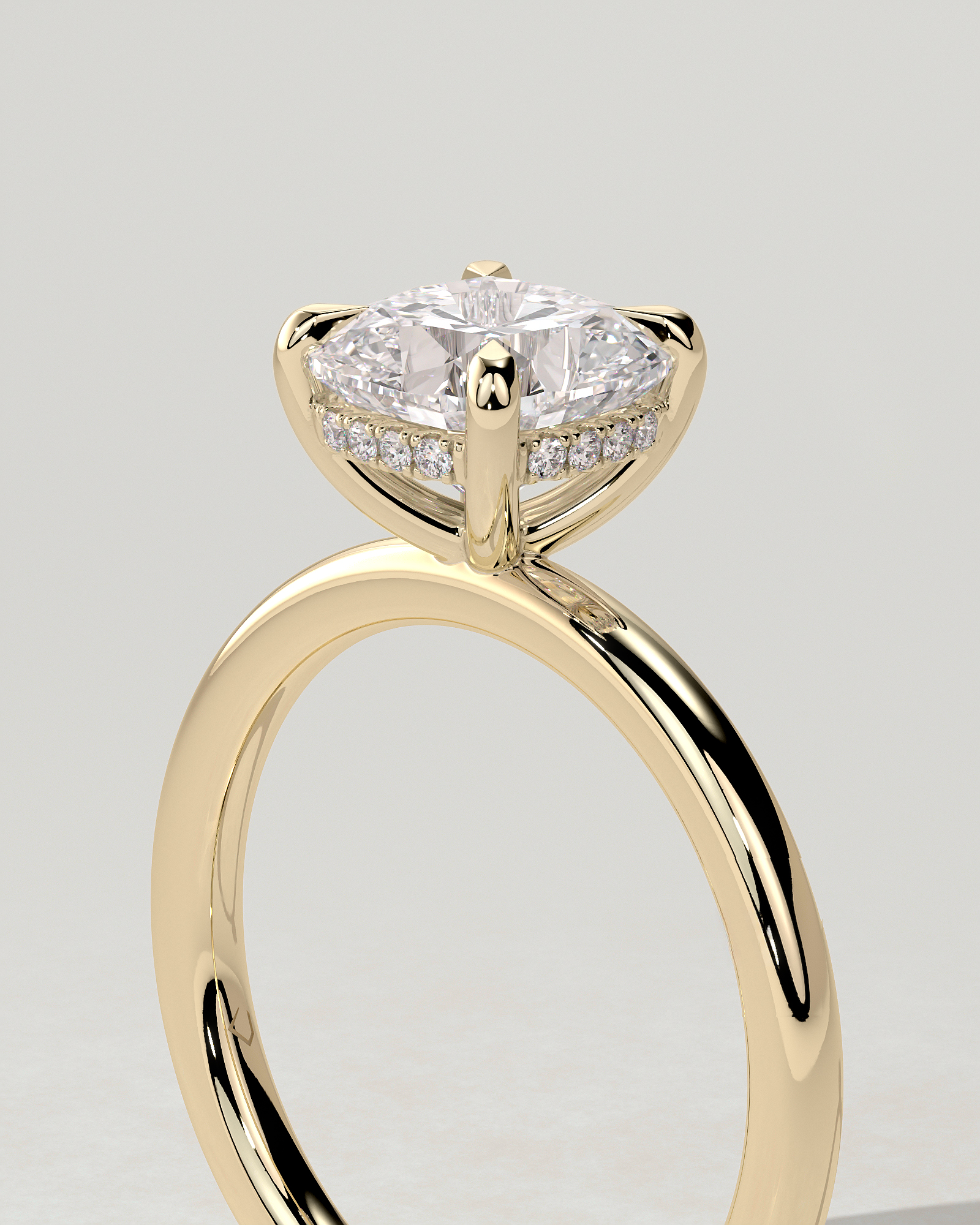 Rosie Solitaire Cushion Ring