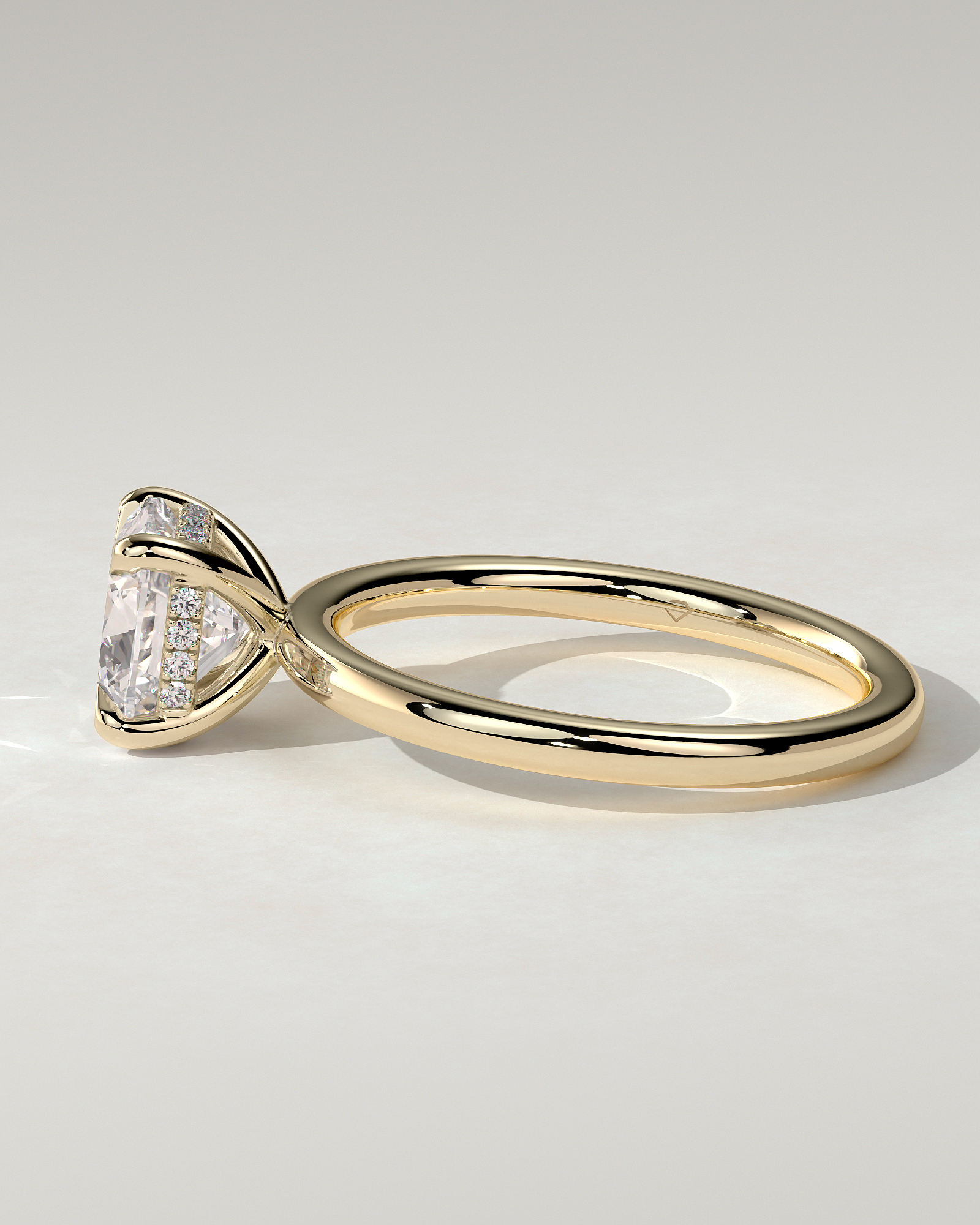 Rosie Solitaire Cushion Ring