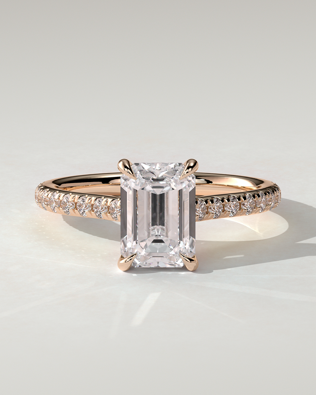 Rowena Solitaire Emerald Ring