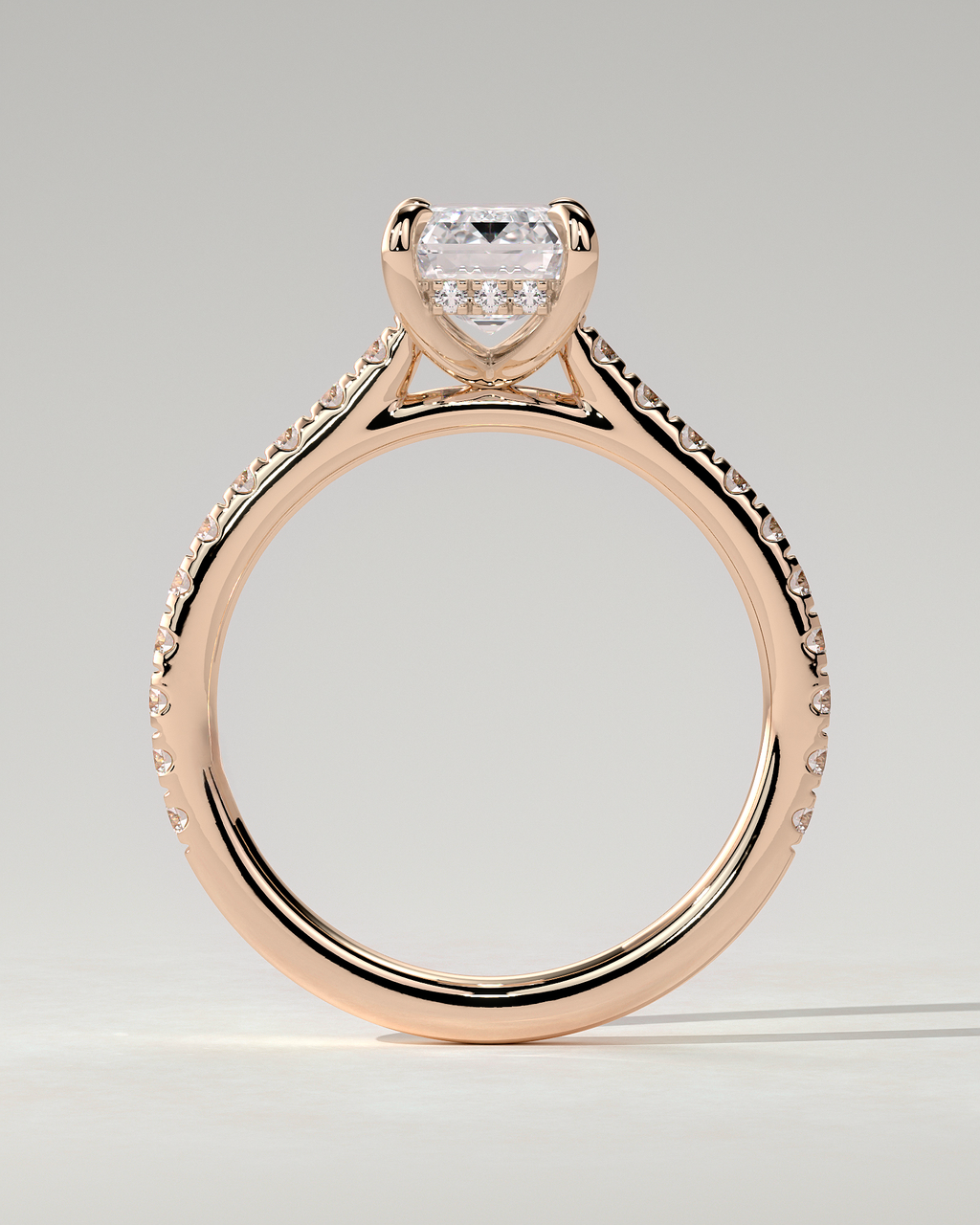 Rowena Solitaire Emerald Ring