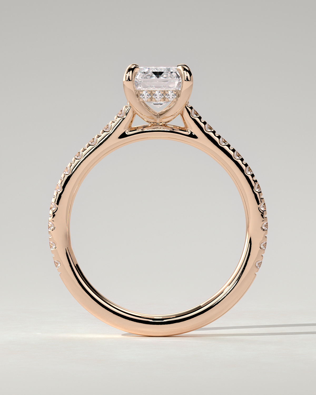 Rowena Solitaire Emerald Ring