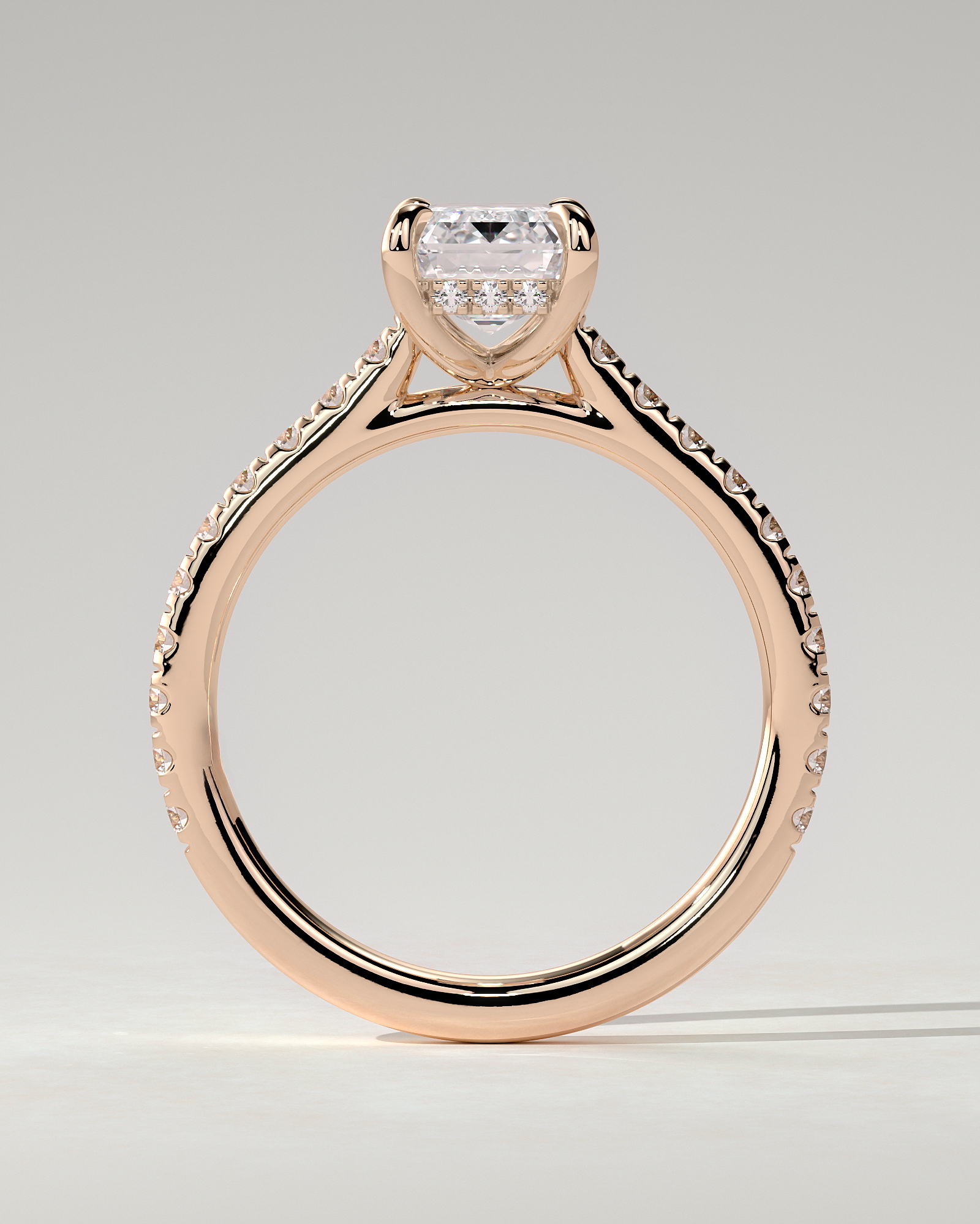 Rowena Solitaire Emerald Ring
