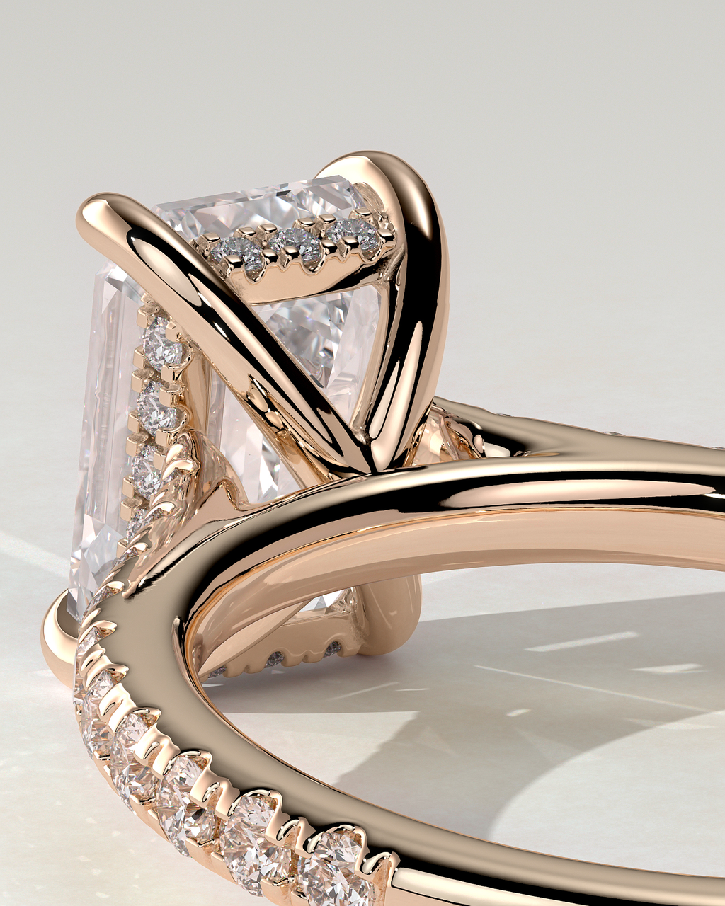 Rowena Solitaire Emerald Ring