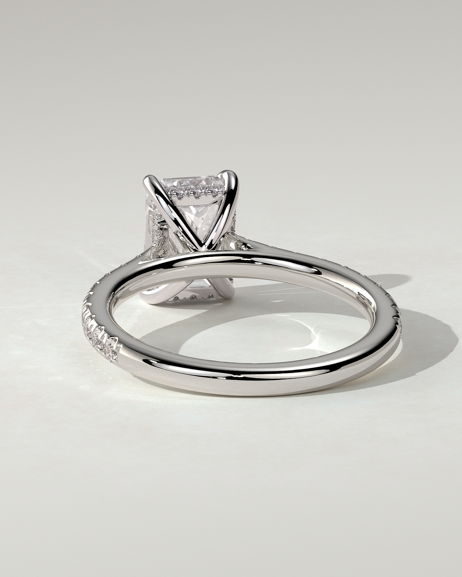 Rowena Solitaire Emerald Ring