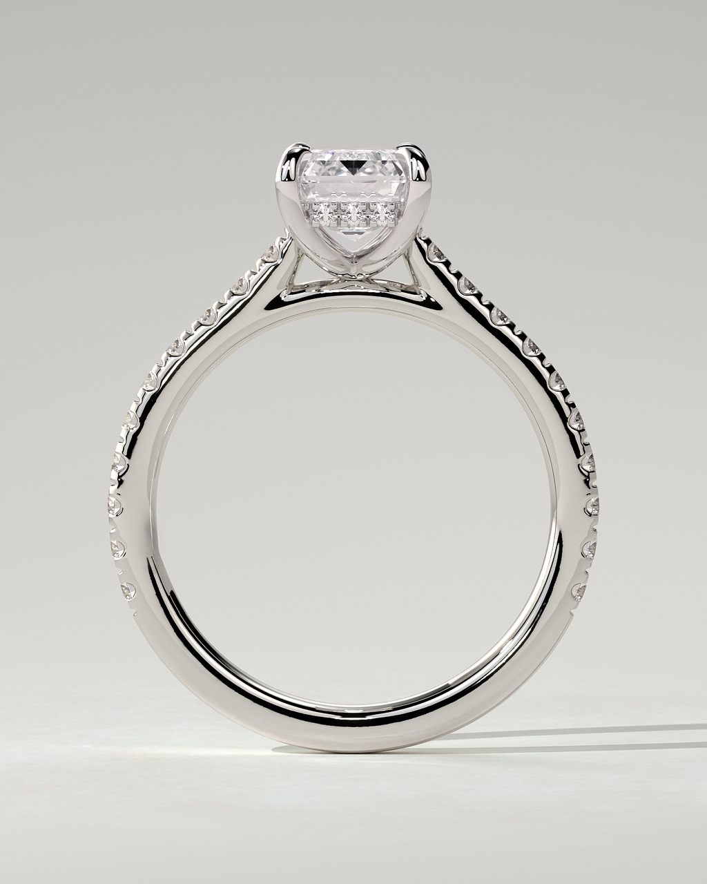 Rowena Solitaire Emerald Ring
