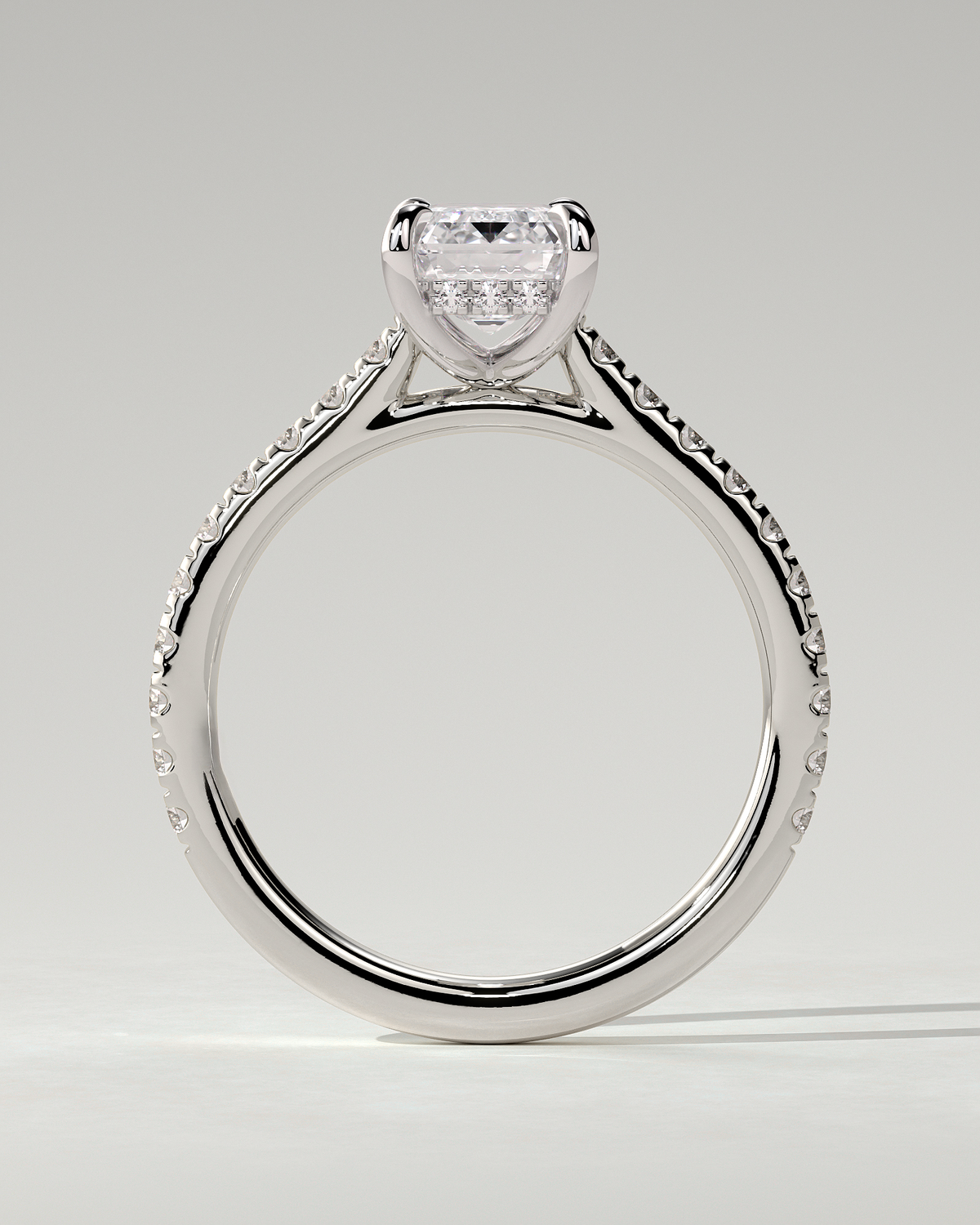 Rowena Solitaire Emerald Ring
